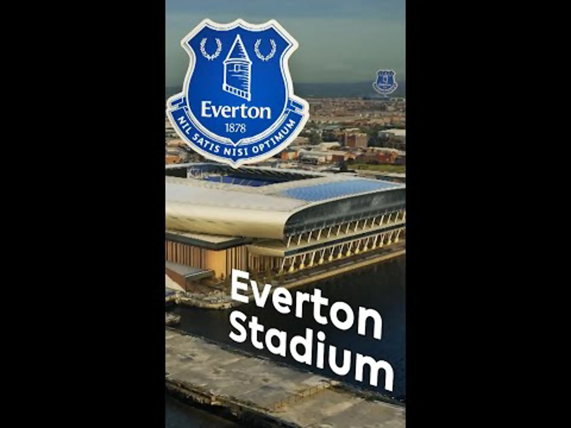 Incredible view of Everton's new stadium!