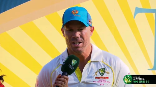 Australia v South Africa | 3rd Test Day 5 | Post-match interview with David Warner