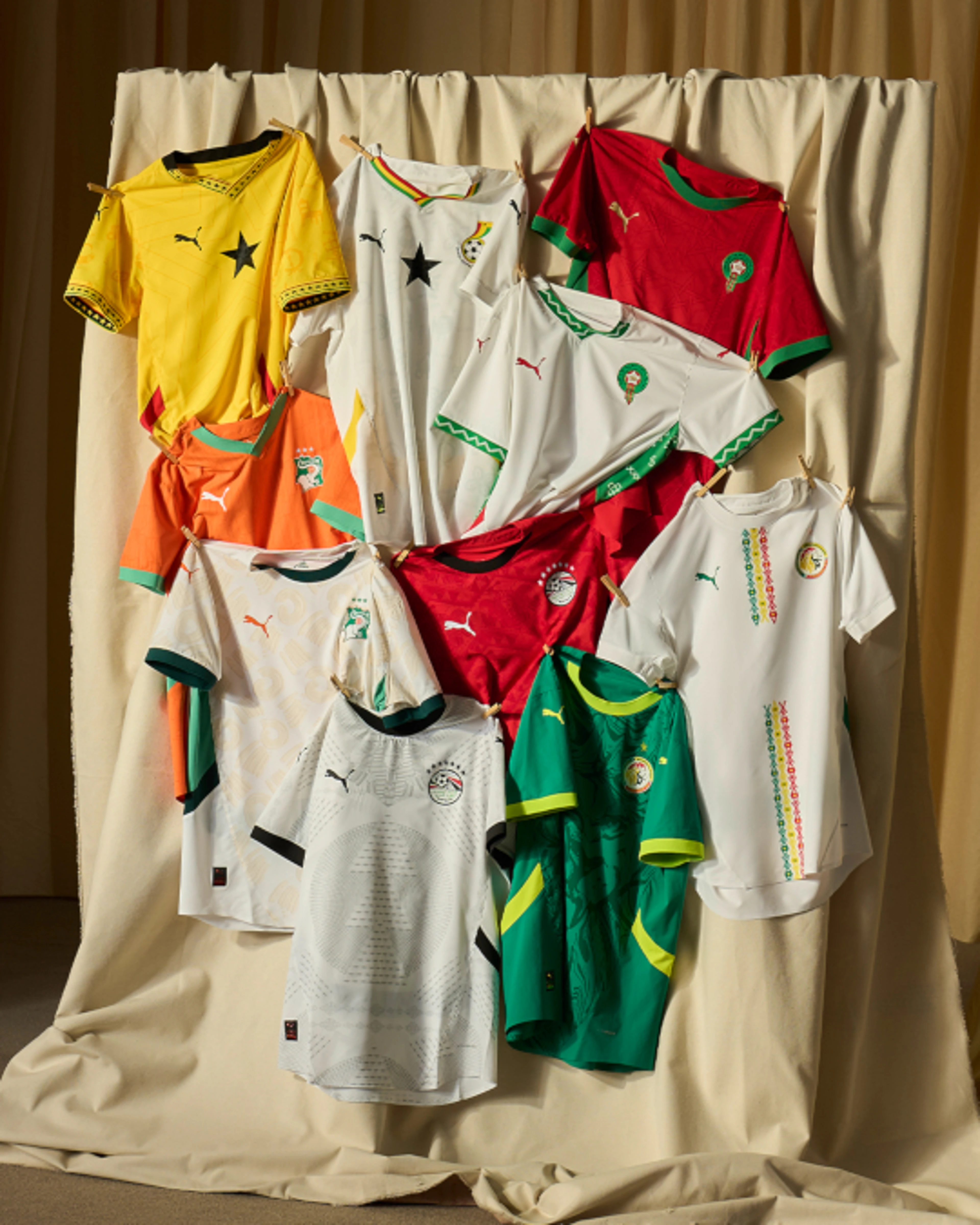 PUMA unveils new national team kits for 5 African giants