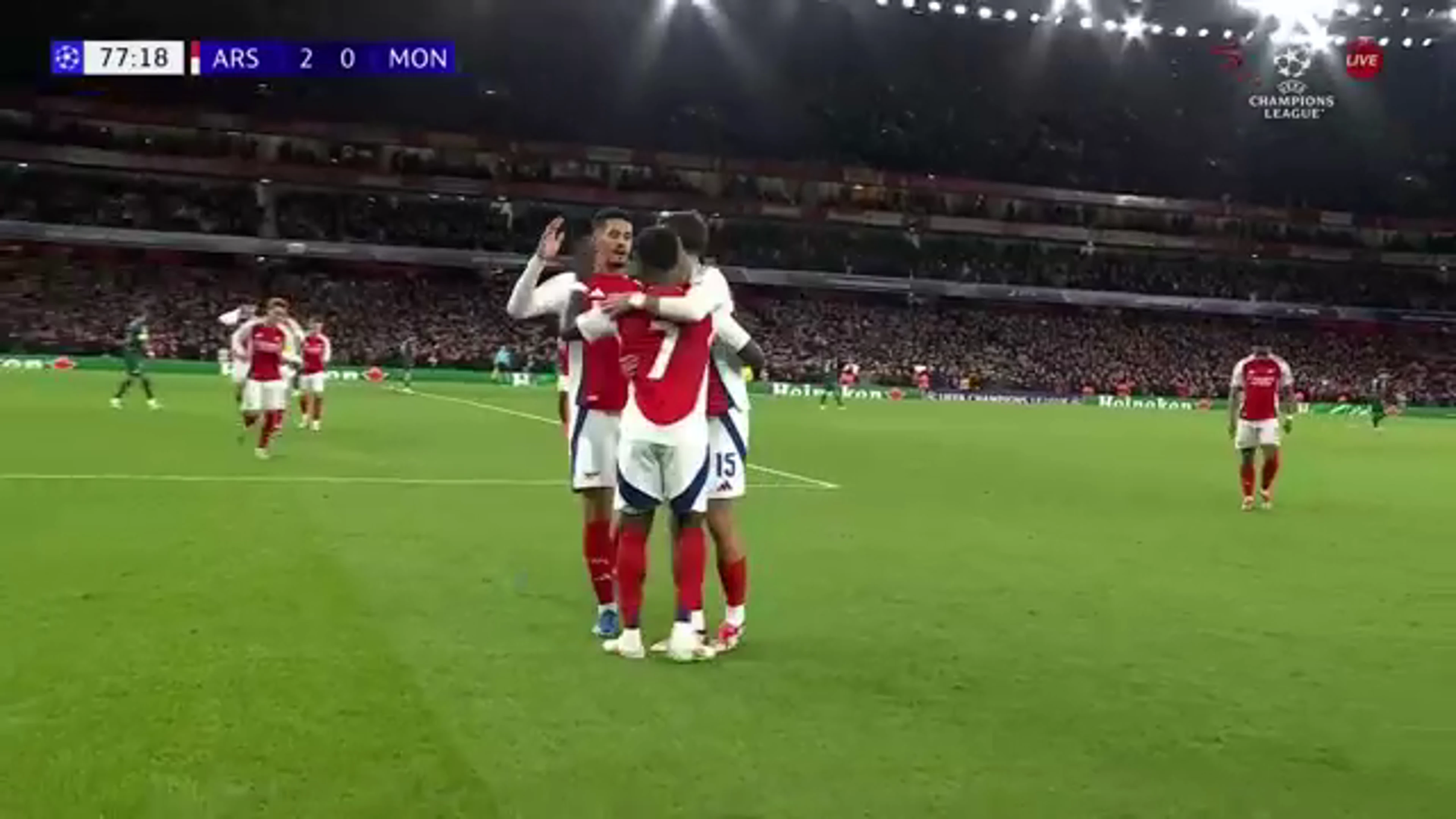 Bukayo Saka | 78th Minute Goal v Monaco
