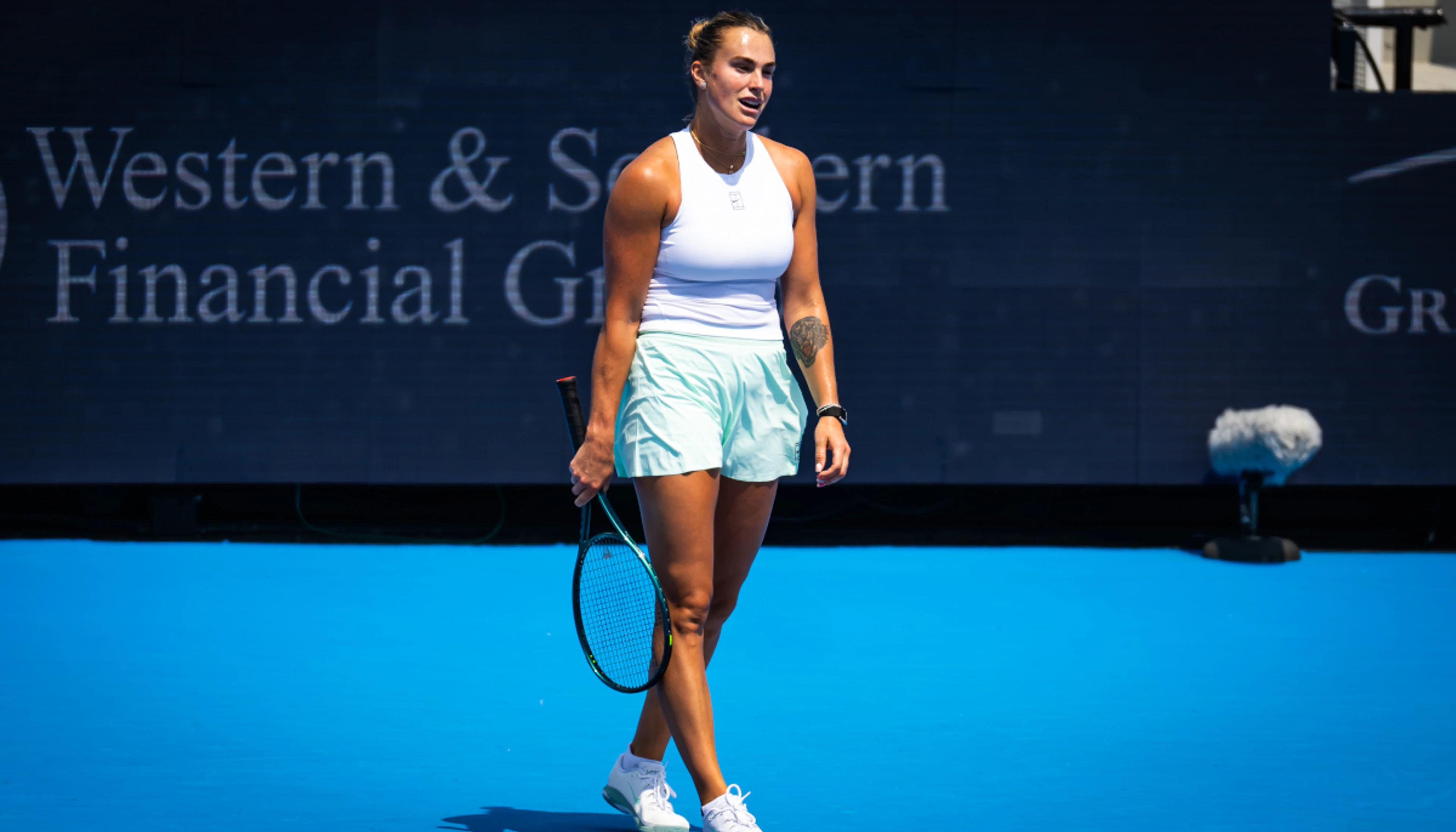 Sabalenka and Gauff crash out in Cincinnati as Alcaraz survives to reach semis