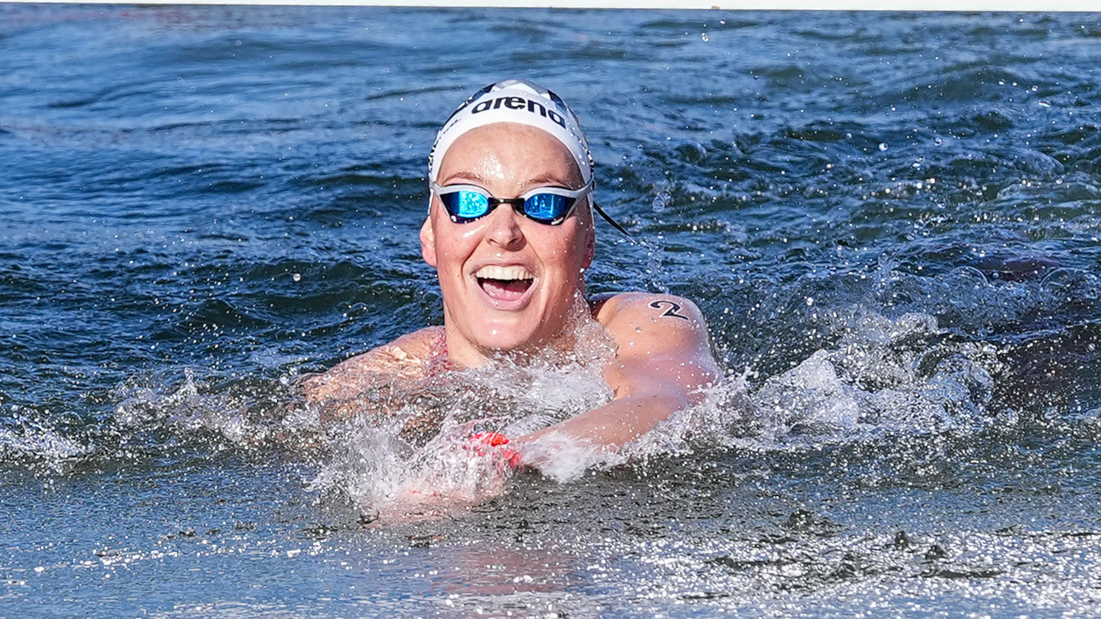Van Rouwendaal wins women's 10km marathon swimming gold