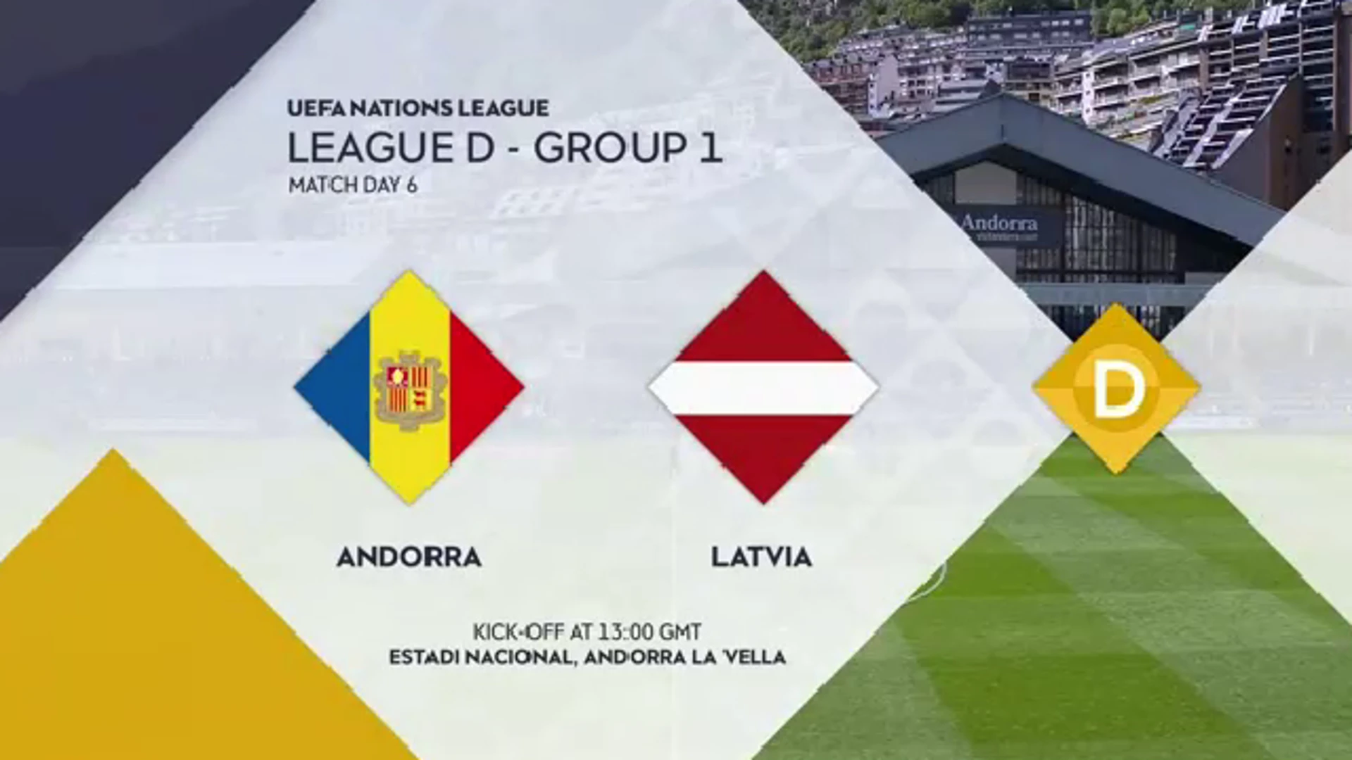 UEFA Nations League | League D - Group 1 | Andorra v Latvia | Highlights