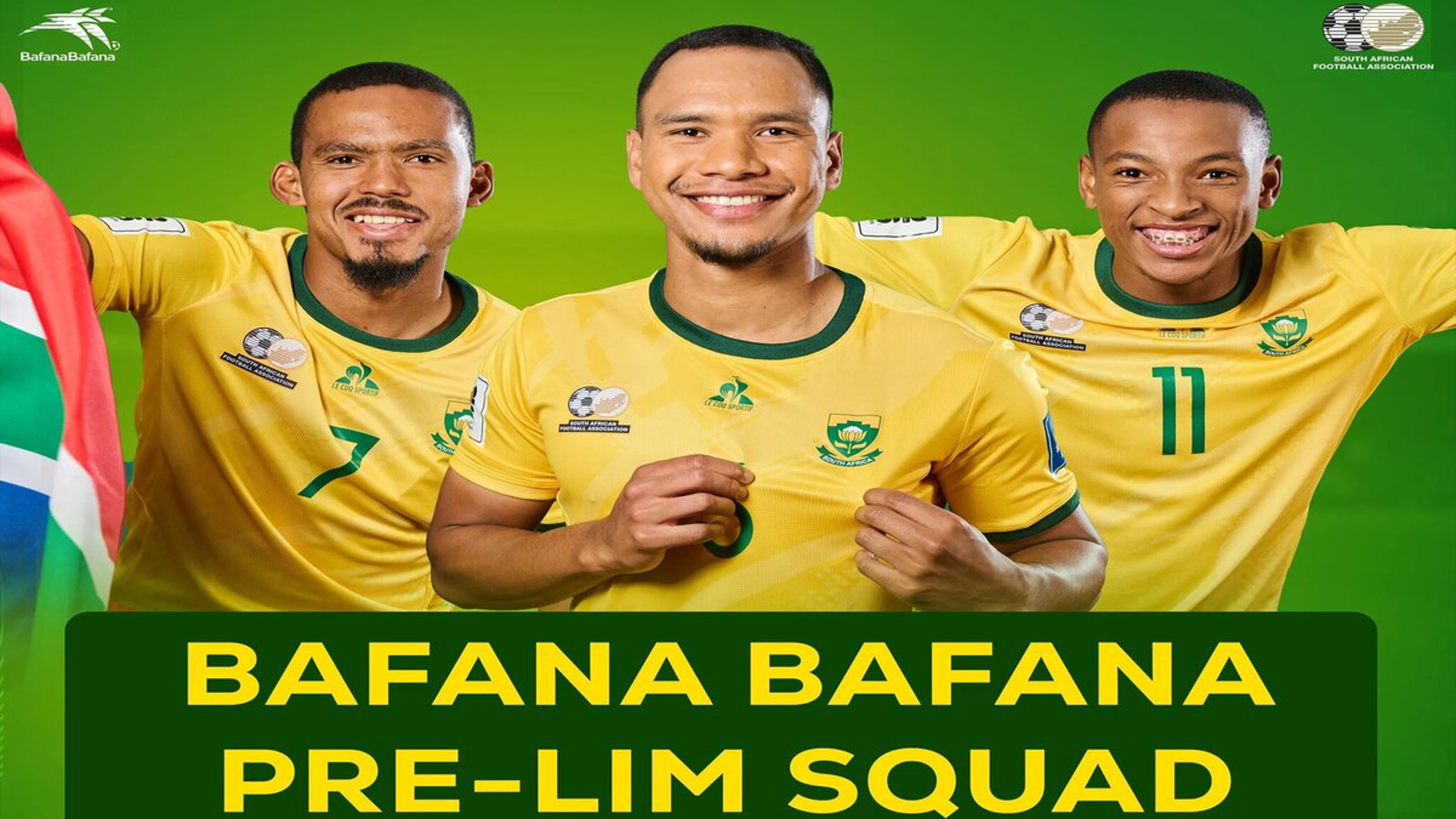 Bafana preliminary squad - fresh faces and a glimpse into the future   