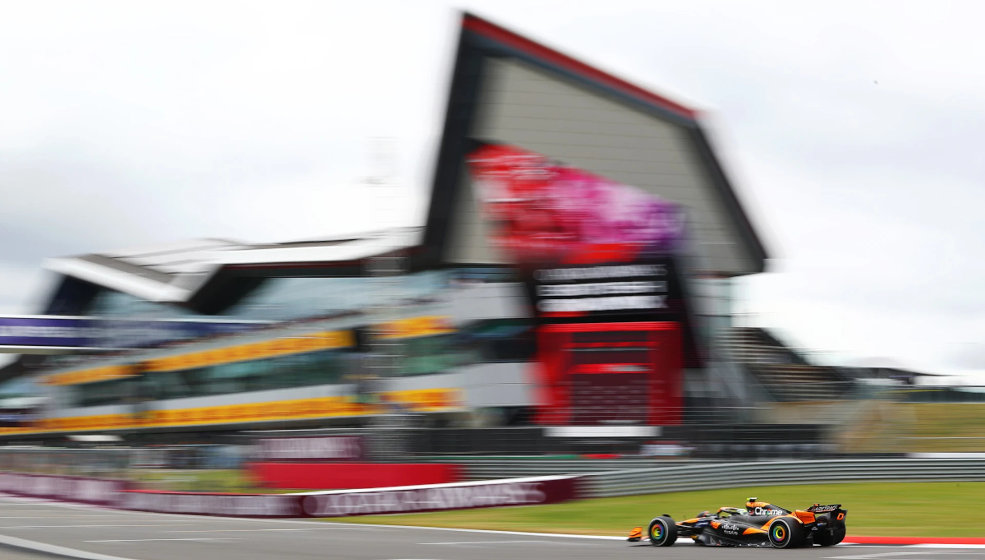 Norris makes a quick start to British Grand Prix practice