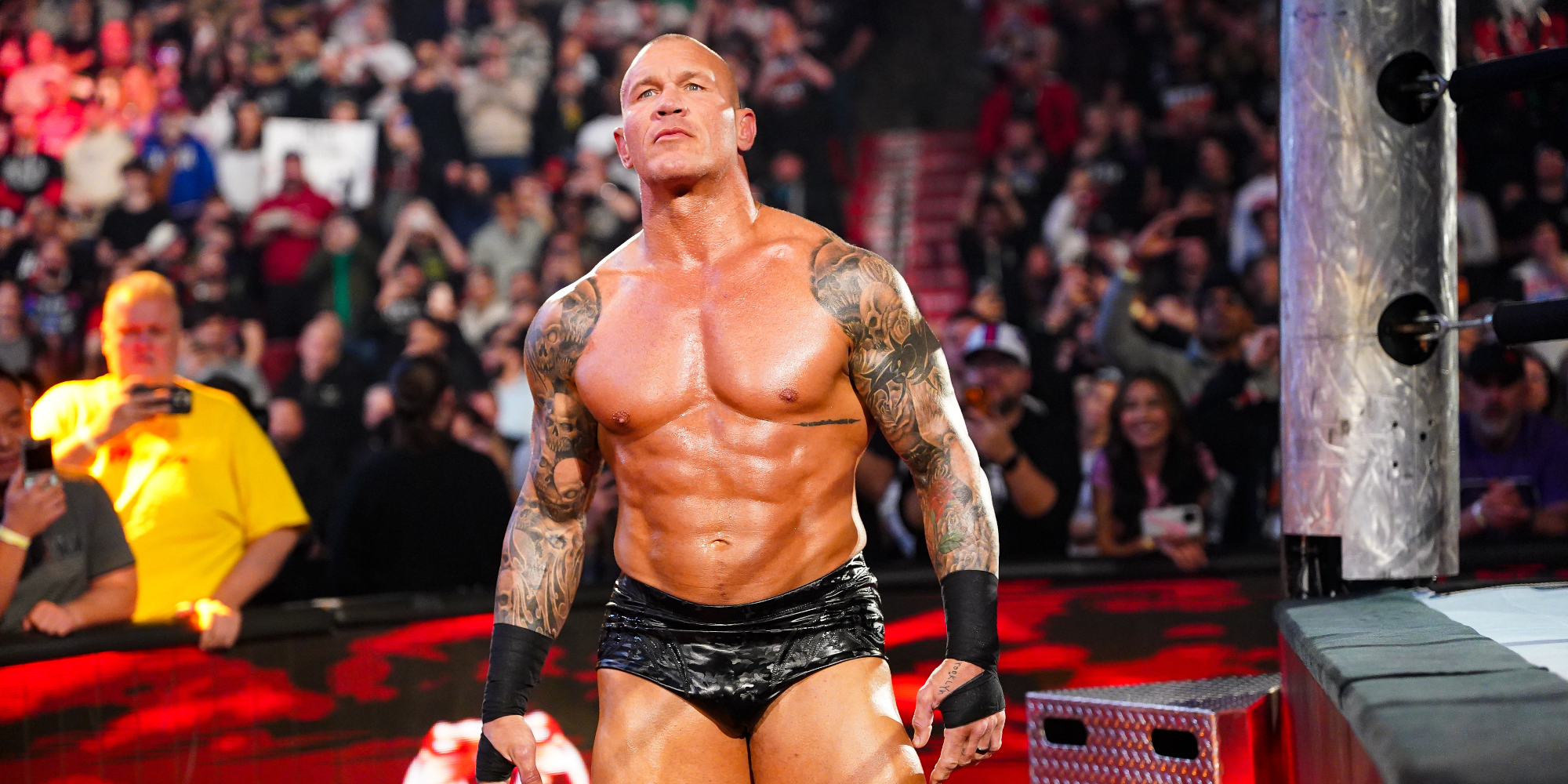 Stars face off in the men’s Elimination Chamber