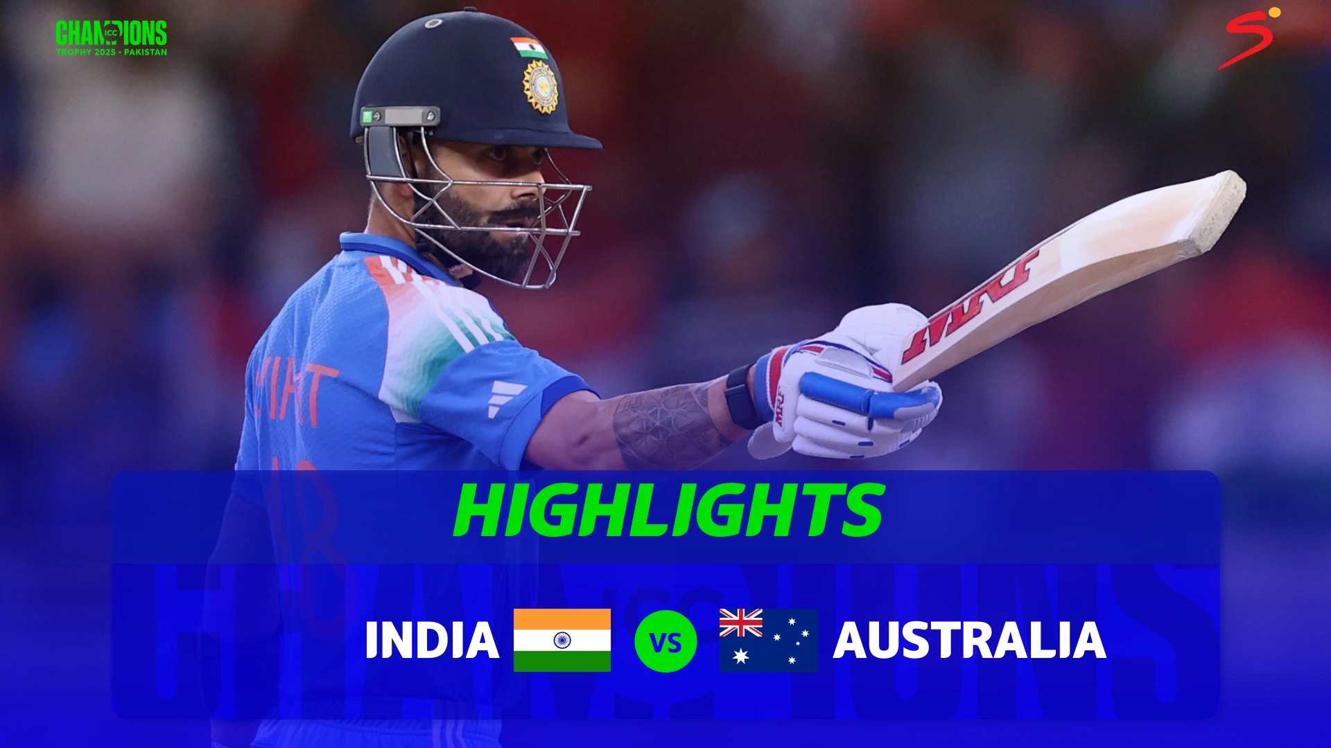 India v Australia | Match Highlights | ICC Champions Trophy Semifinal 1