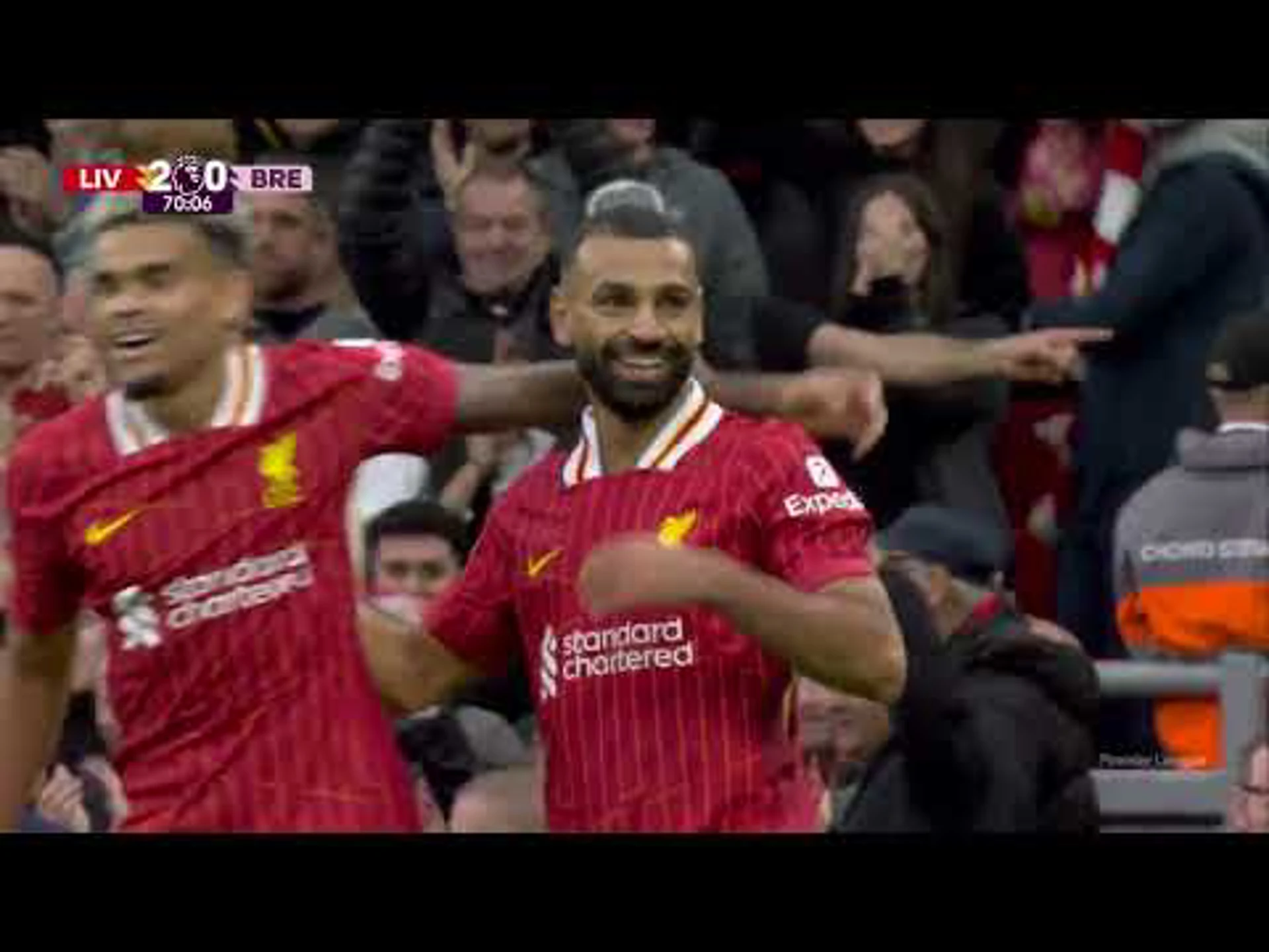 Mohamed Salah | 70ᵗʰ Minute Goal v Brentford