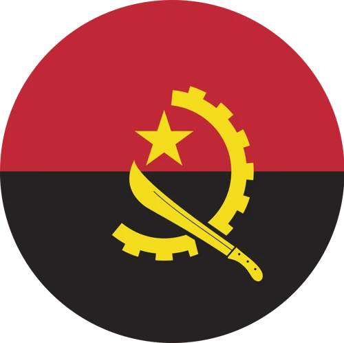 Angola state flag waving Public domain vectors