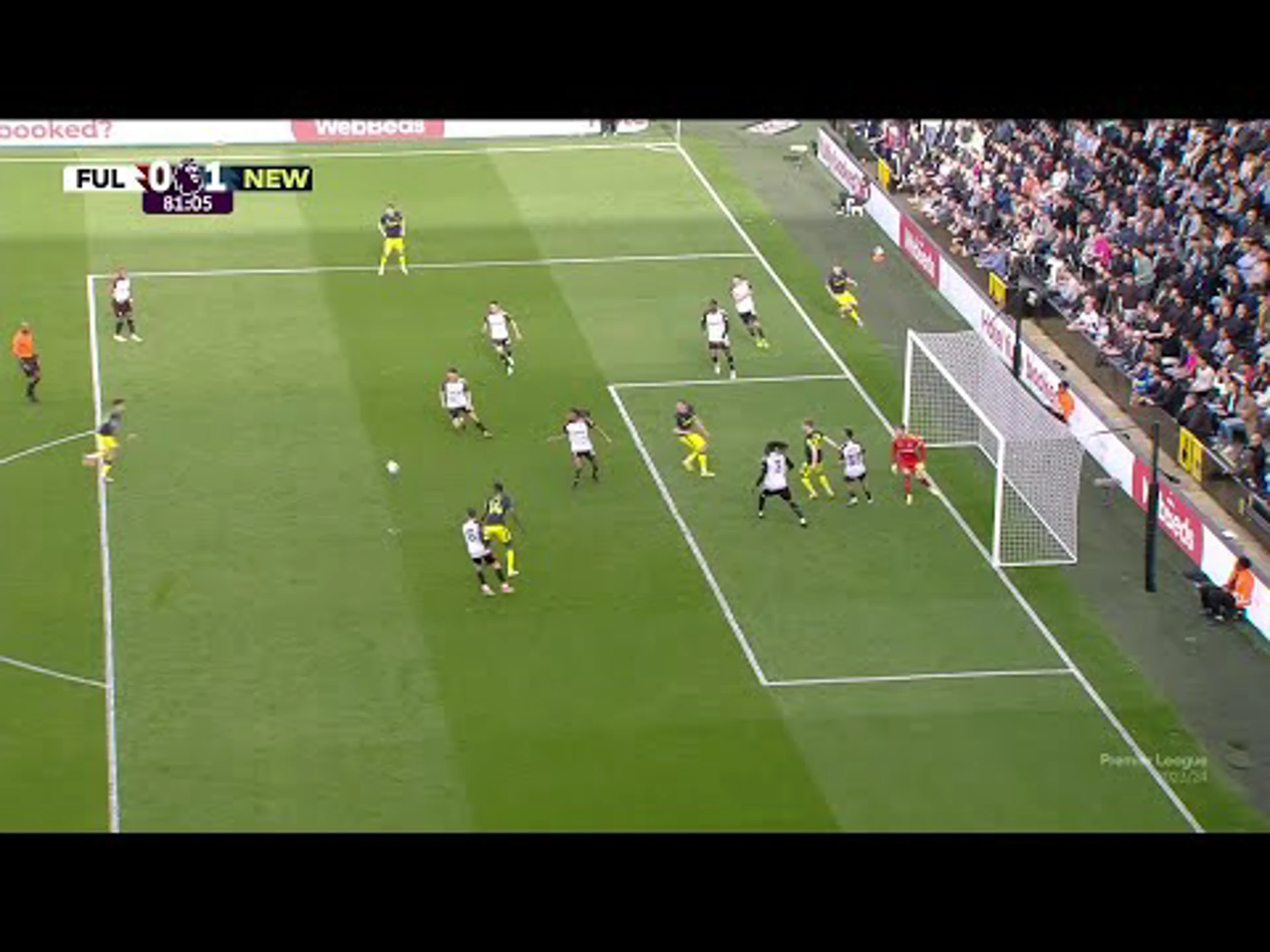 Bruno Guimarães | 81ˢᵗ Minute Goal v Fulham