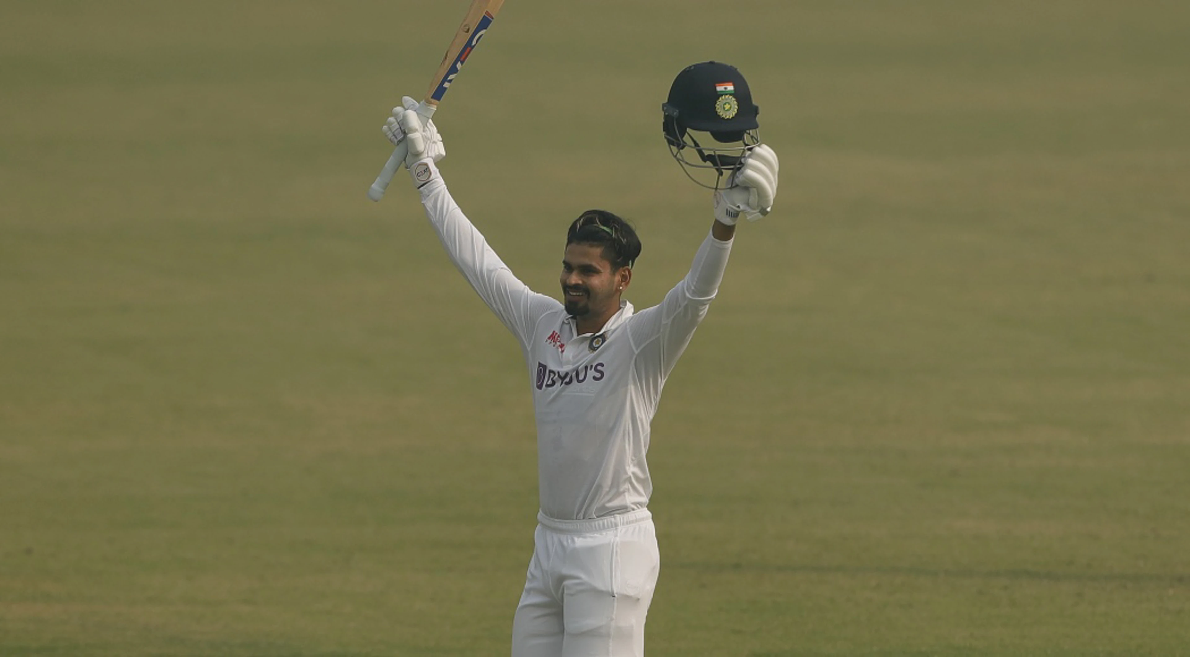 Iyer hits ton on debut, New Zealand mount strong reply