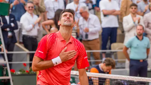 Djokovic grateful for 'tennis mother' and 'tennis father'