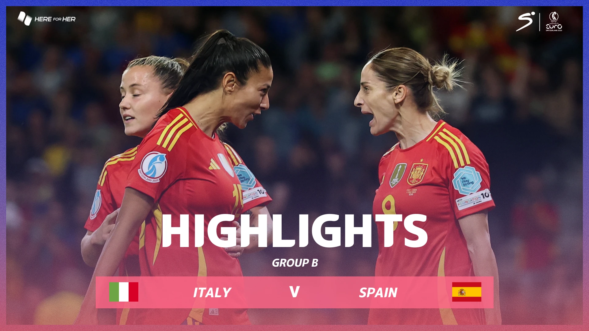 Italy v Spain | Match Highlights | UEFA Women's Euro