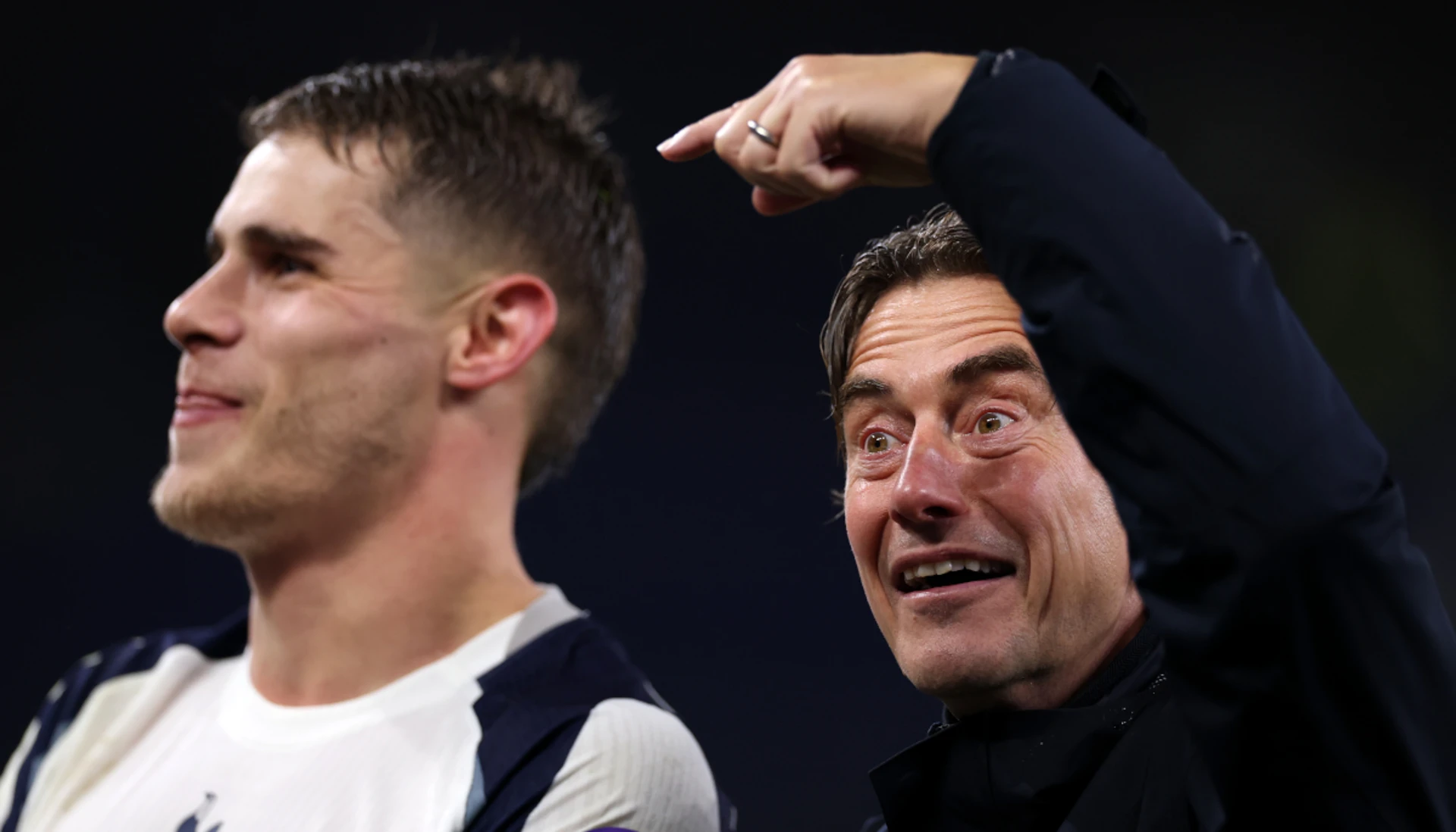 Frank confident Van de Ven has 'big future' at Spurs