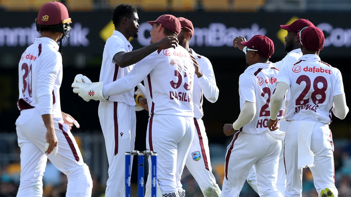 West Indies win second test against Australia by eight runs
