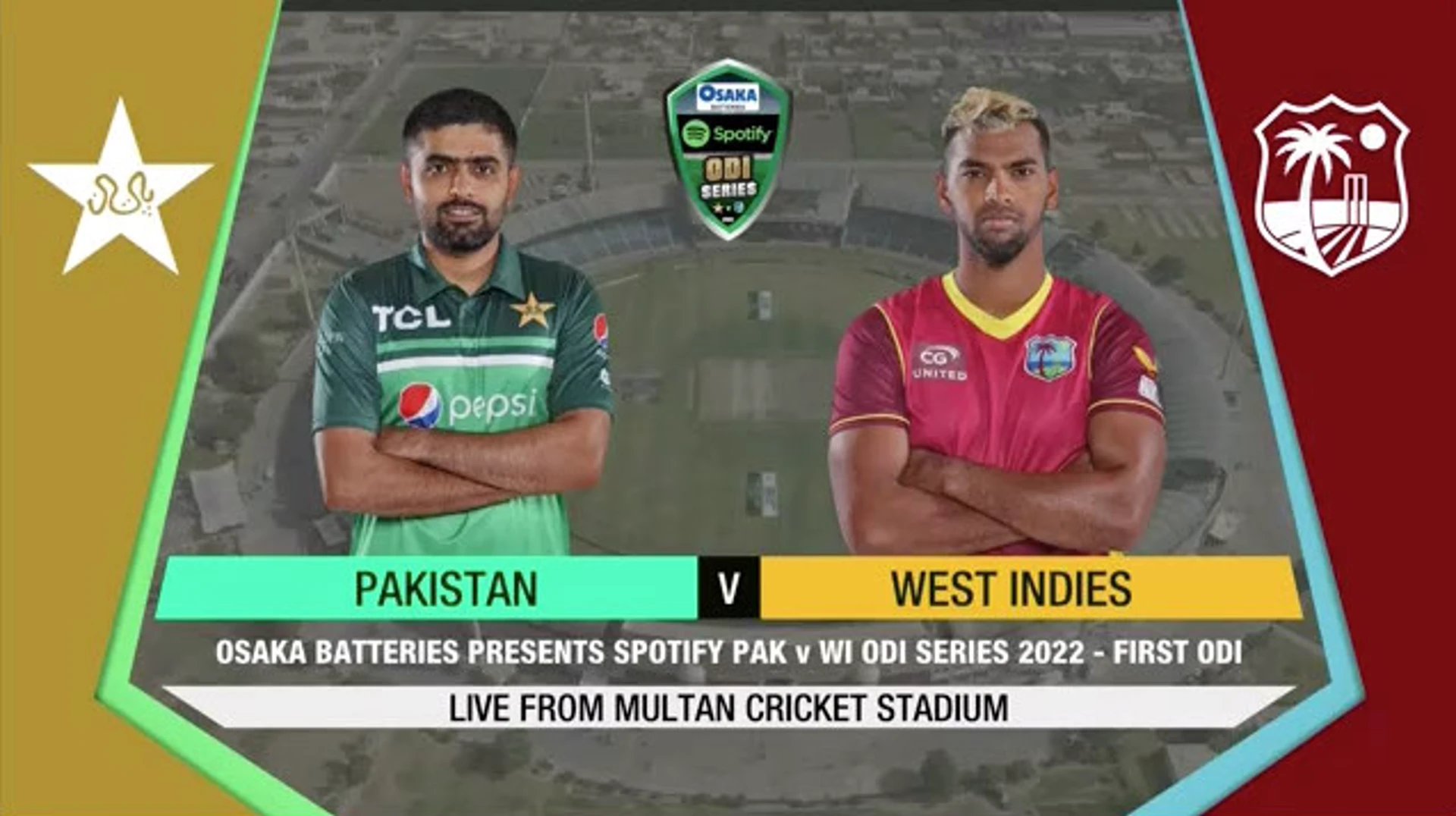 Pakistan v West Indies | 1st ODI | Highlights