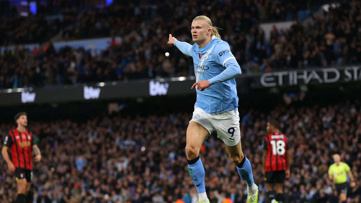 Haaland fires Man City up to second in Premier League
