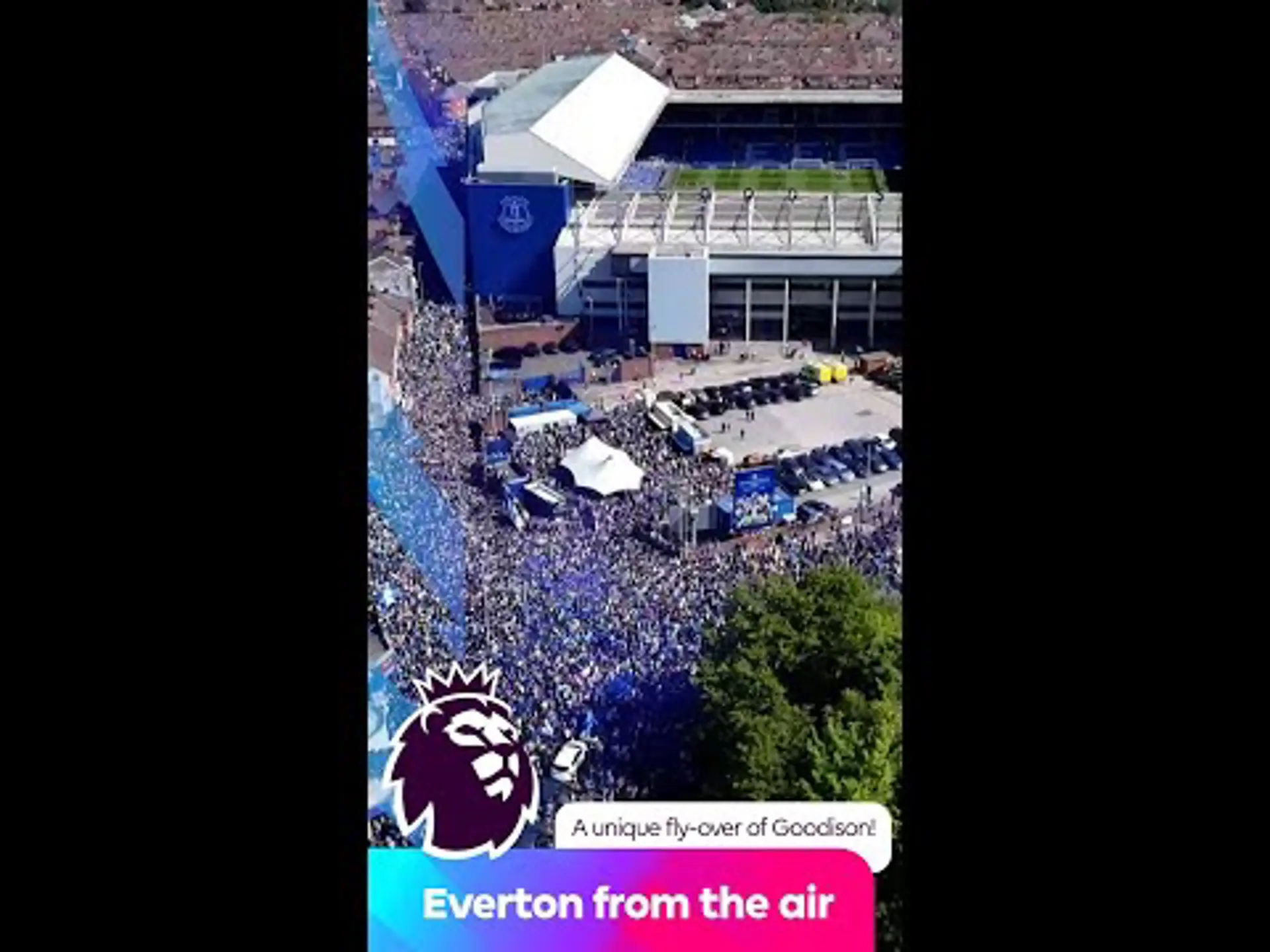 Goodison like you've never seen it | A unique fly-over of the home of the Toffees!