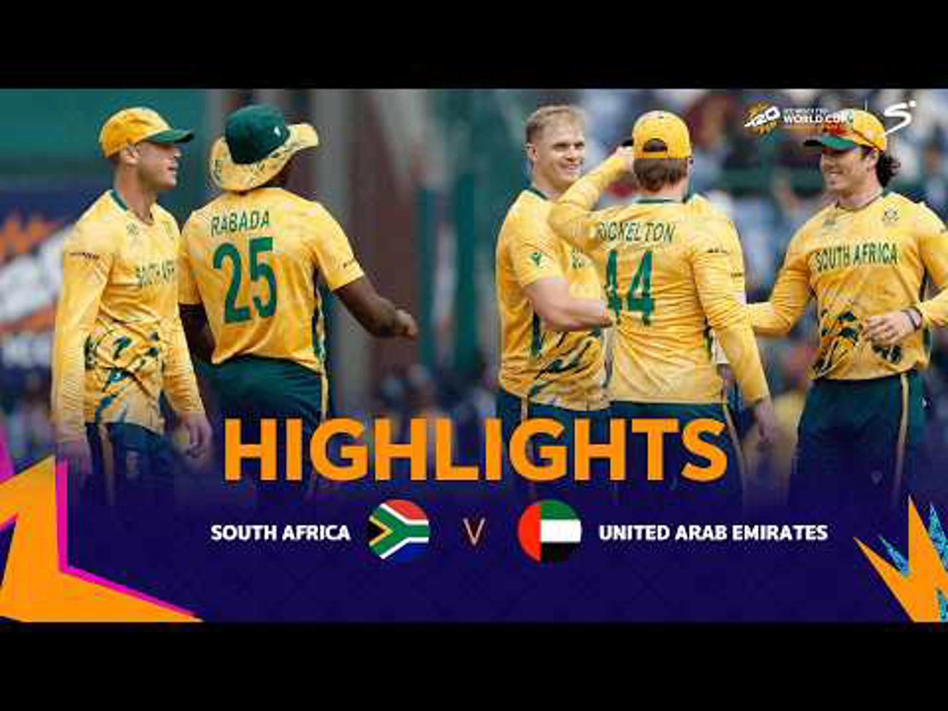South Africa v United Arab Emirates | Match Highlights | ICC T20 World Cup Group D