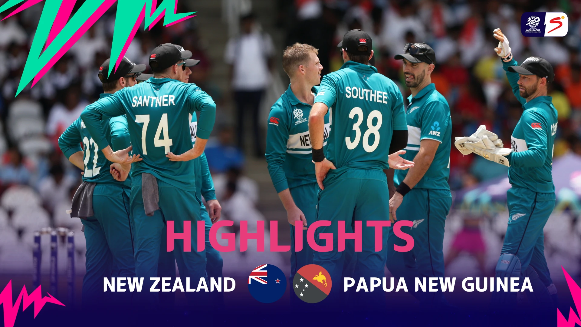New Zealand v Papua New Guinea | Match Highlights | ICC T20 World Cup Group C