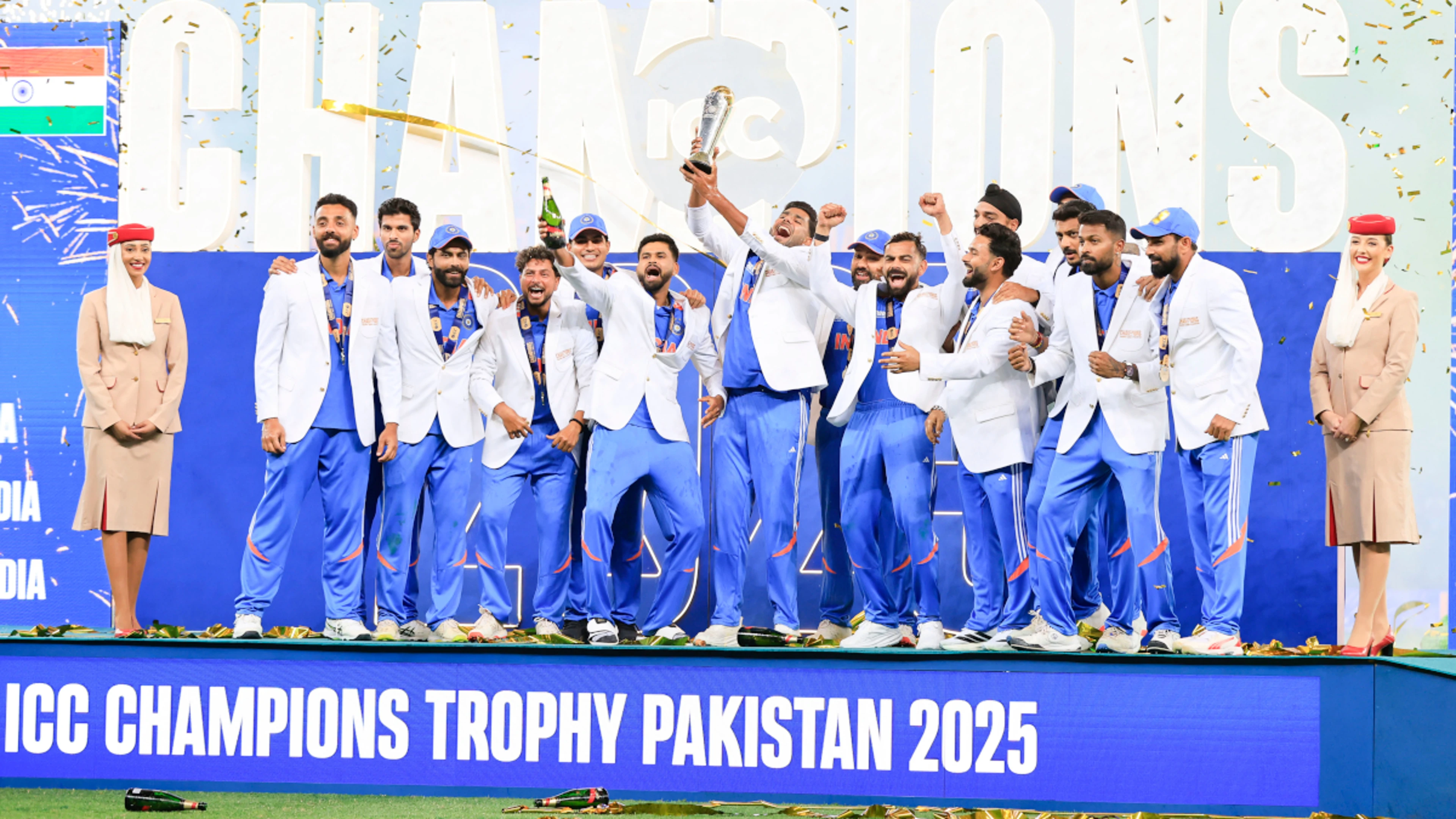 Victorious India team gets $6.7 million bonus for Champions Trophy win