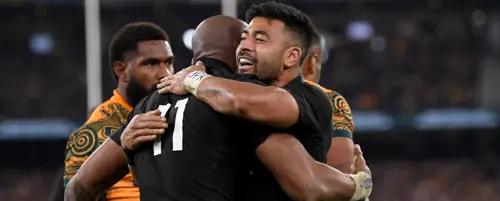 All Blacks crush Wallabies to retain Rugby Championship title