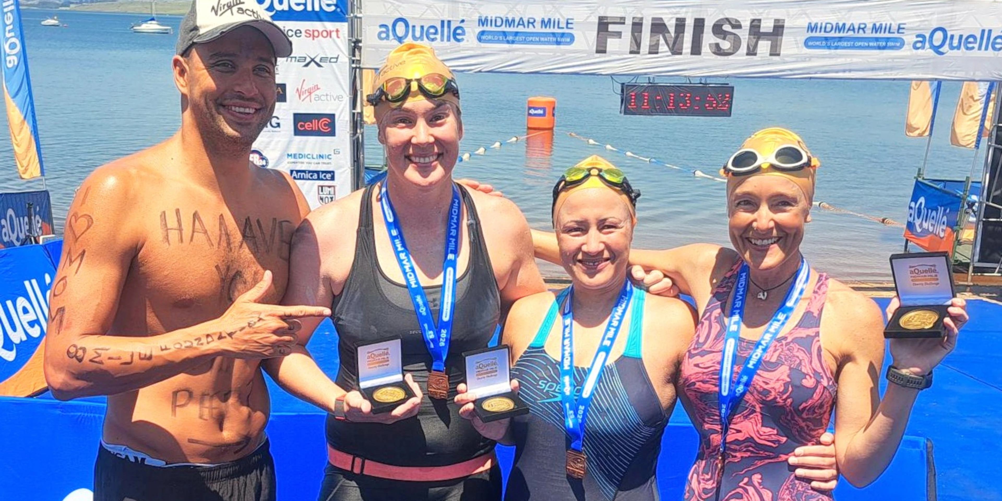 Olympians and everyday heroes unite in aQuellé Midmar Mile Charity Challenge