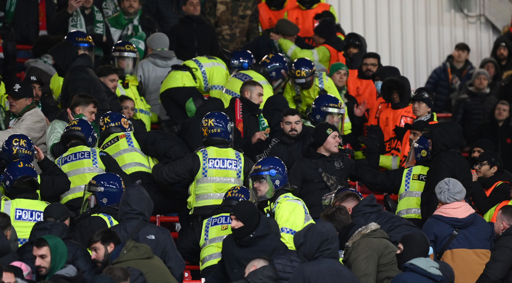 Four Betis fans arrested after violence at Man Utd game