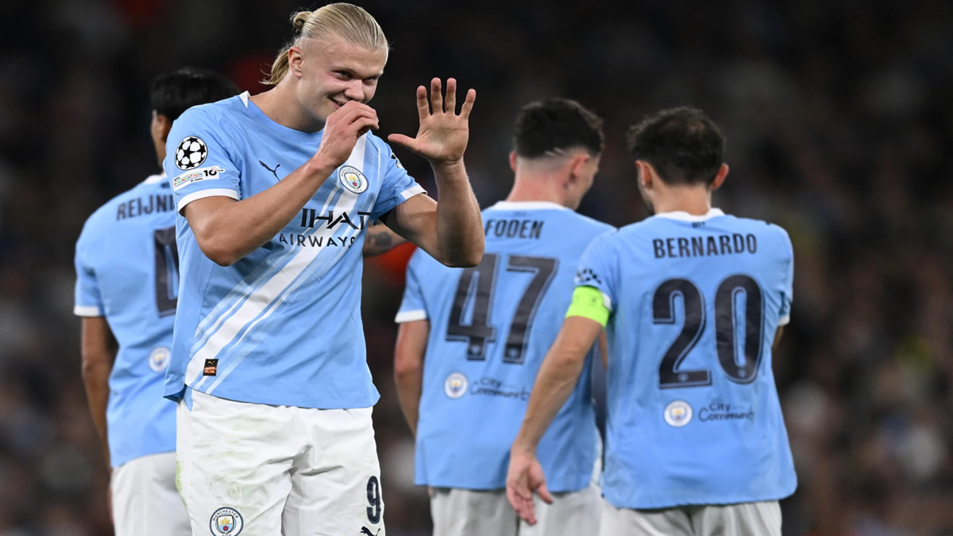 Haaland nets landmark goal as City beat 10-man Napoli in Champions League