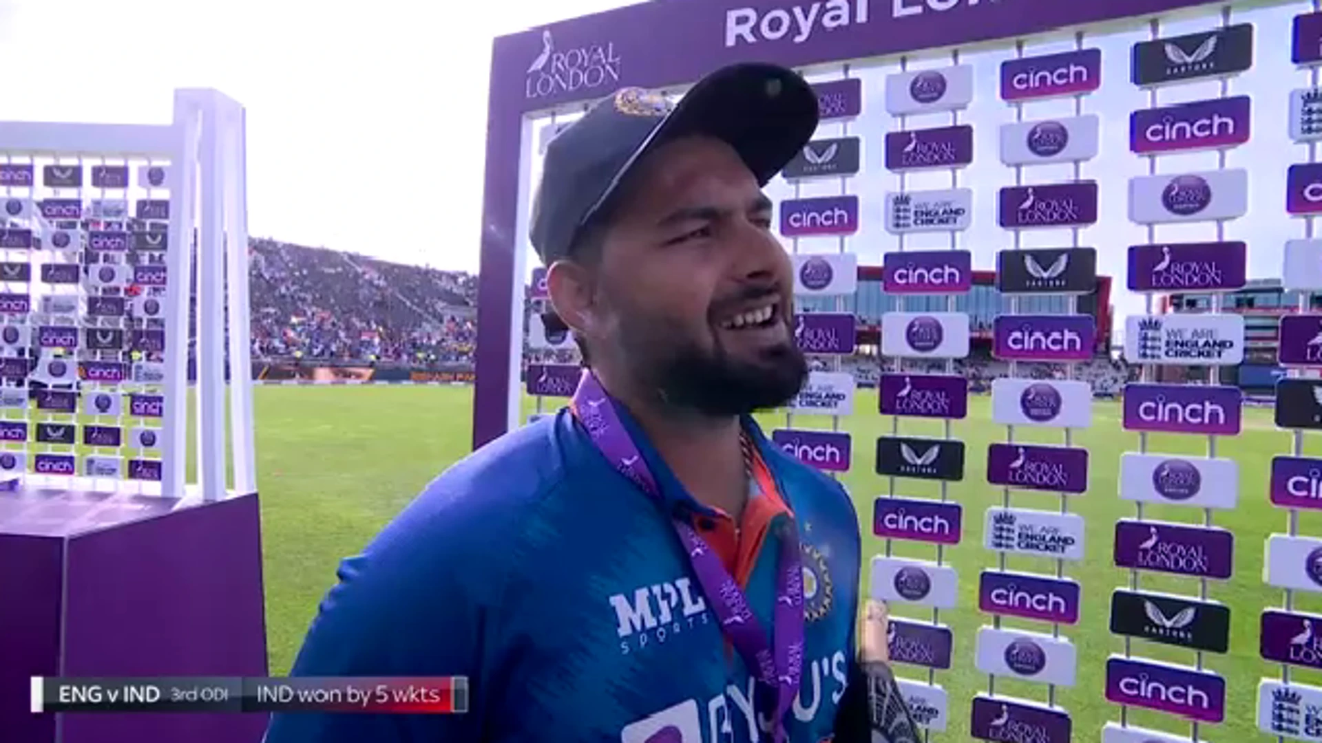 England v India ODI Series | 3rd ODI | Post-match interview with Rishabh Pant