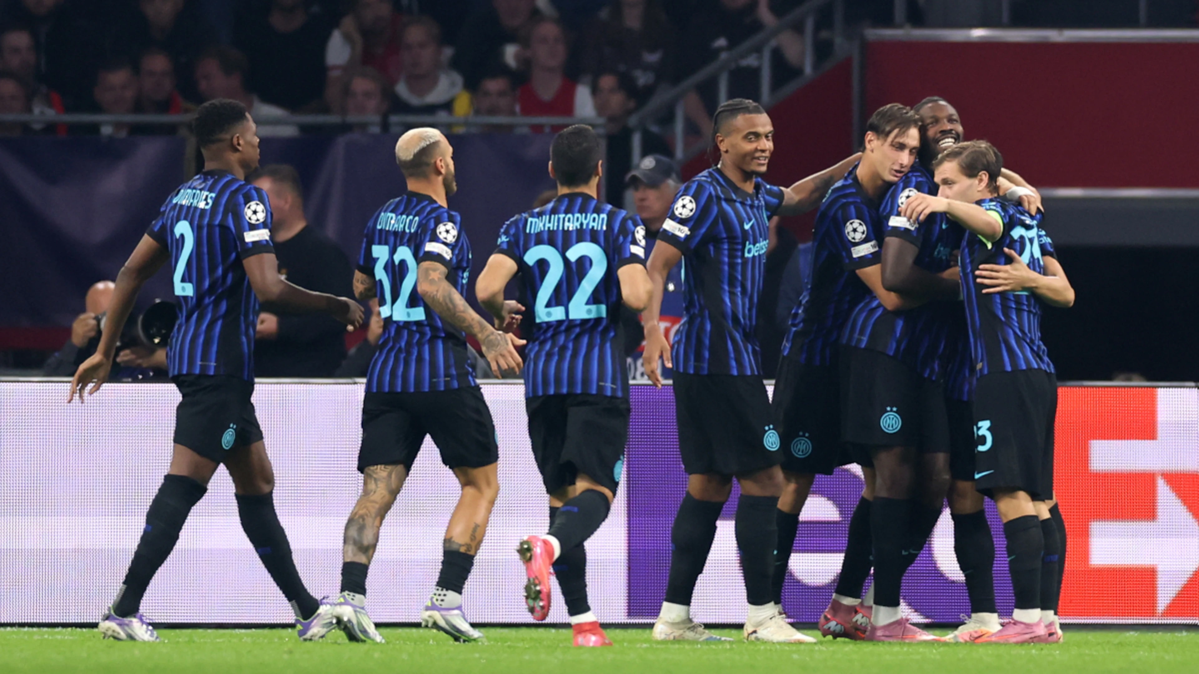 Thuram on target as Inter Milan cruise at Ajax