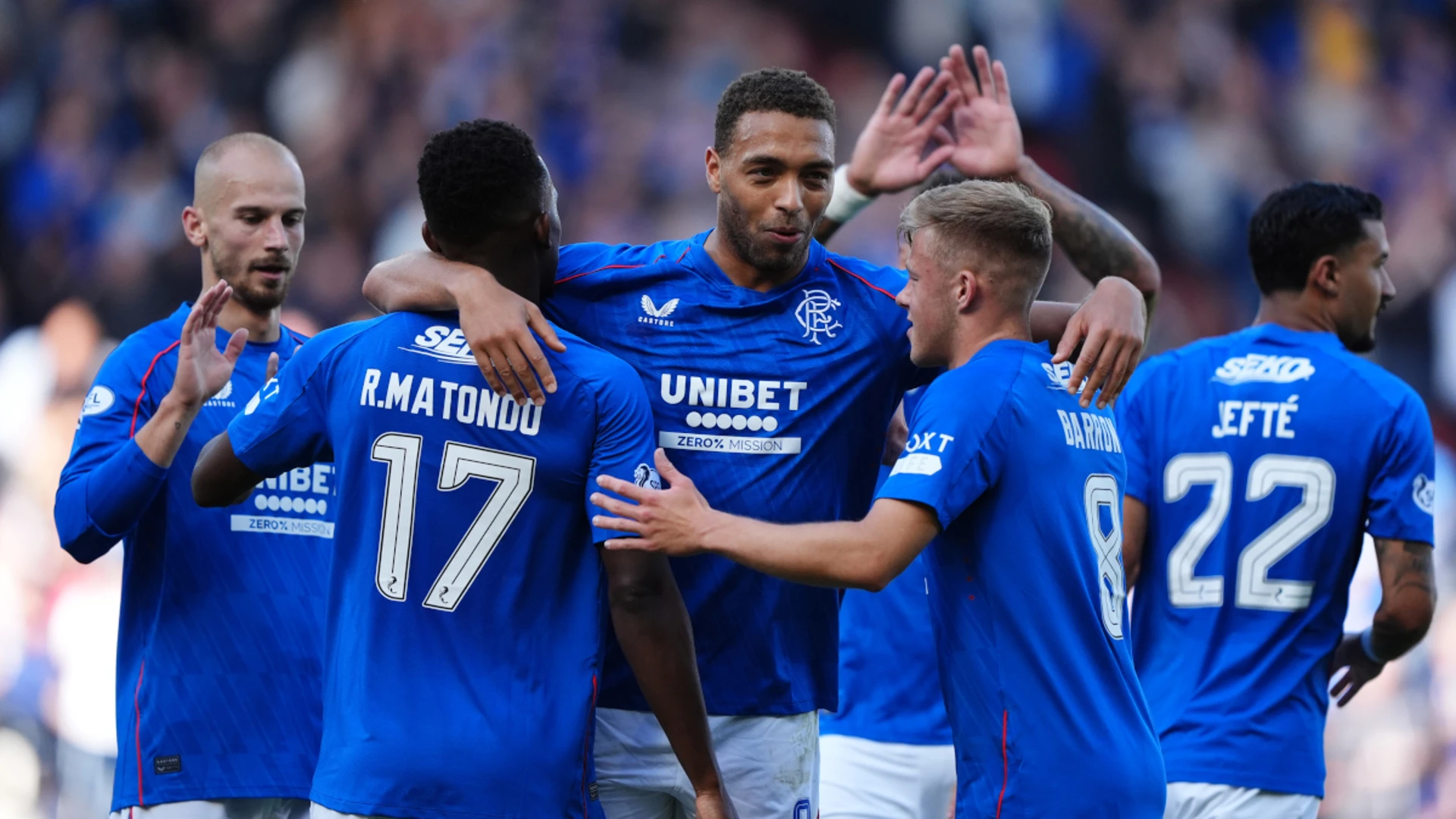 Rangers hit Ross County for six to go top