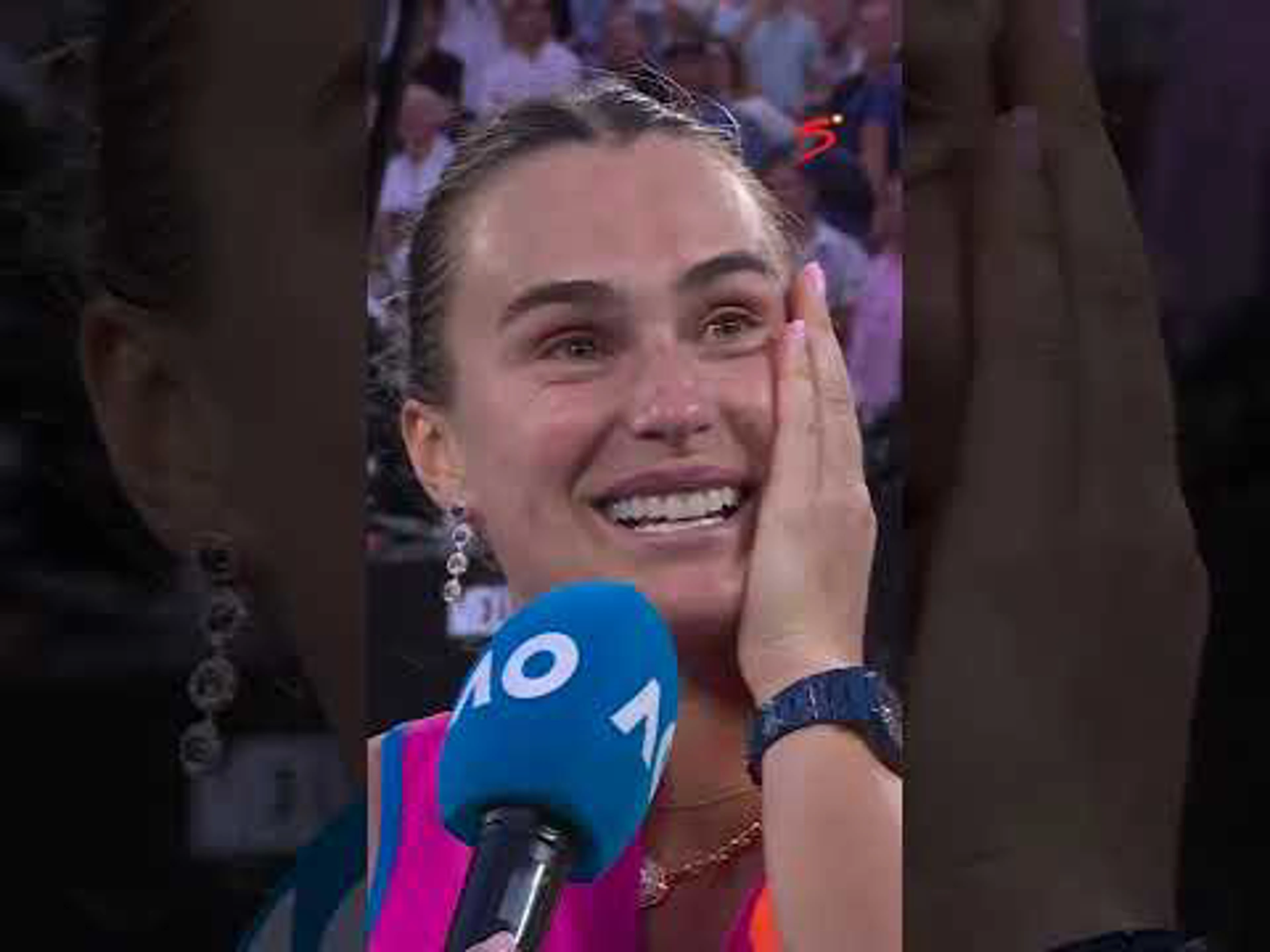 Sabalenka handles pressure like a pro