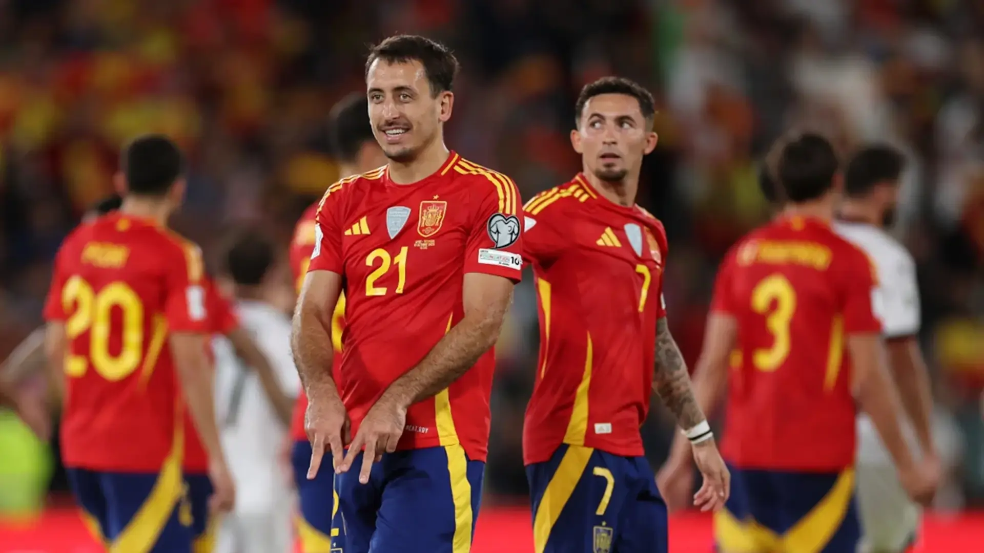 IN CONTROL: Spain beat Georgia to edge closer to World Cup spot