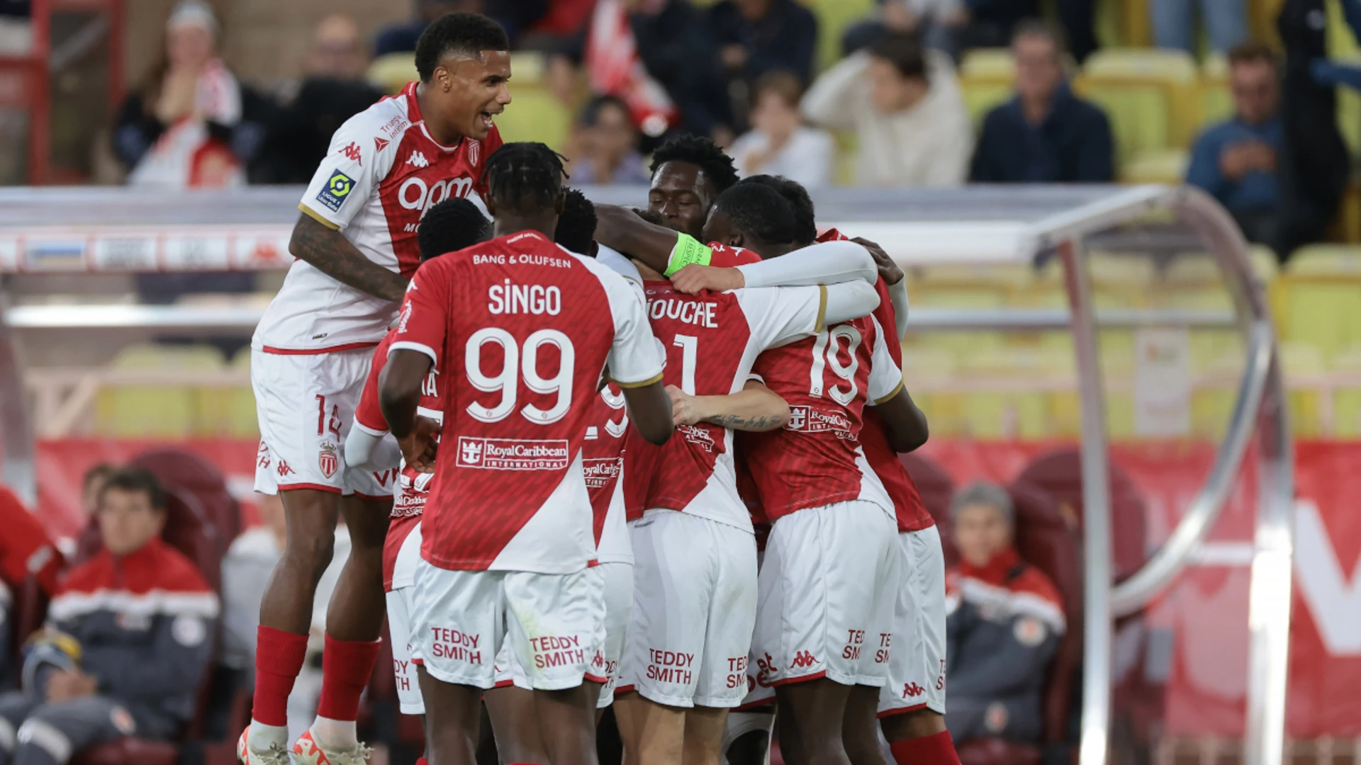 Nice back on Ligue 1 summit, Monaco keep up the pace with Brest win