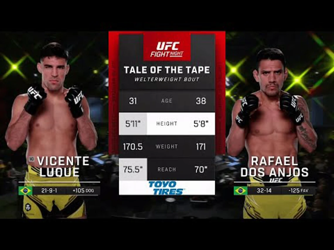 Vicente Luque v Rafael dos Anjos | Welterweight fight | Highlights | UFC Fight Night