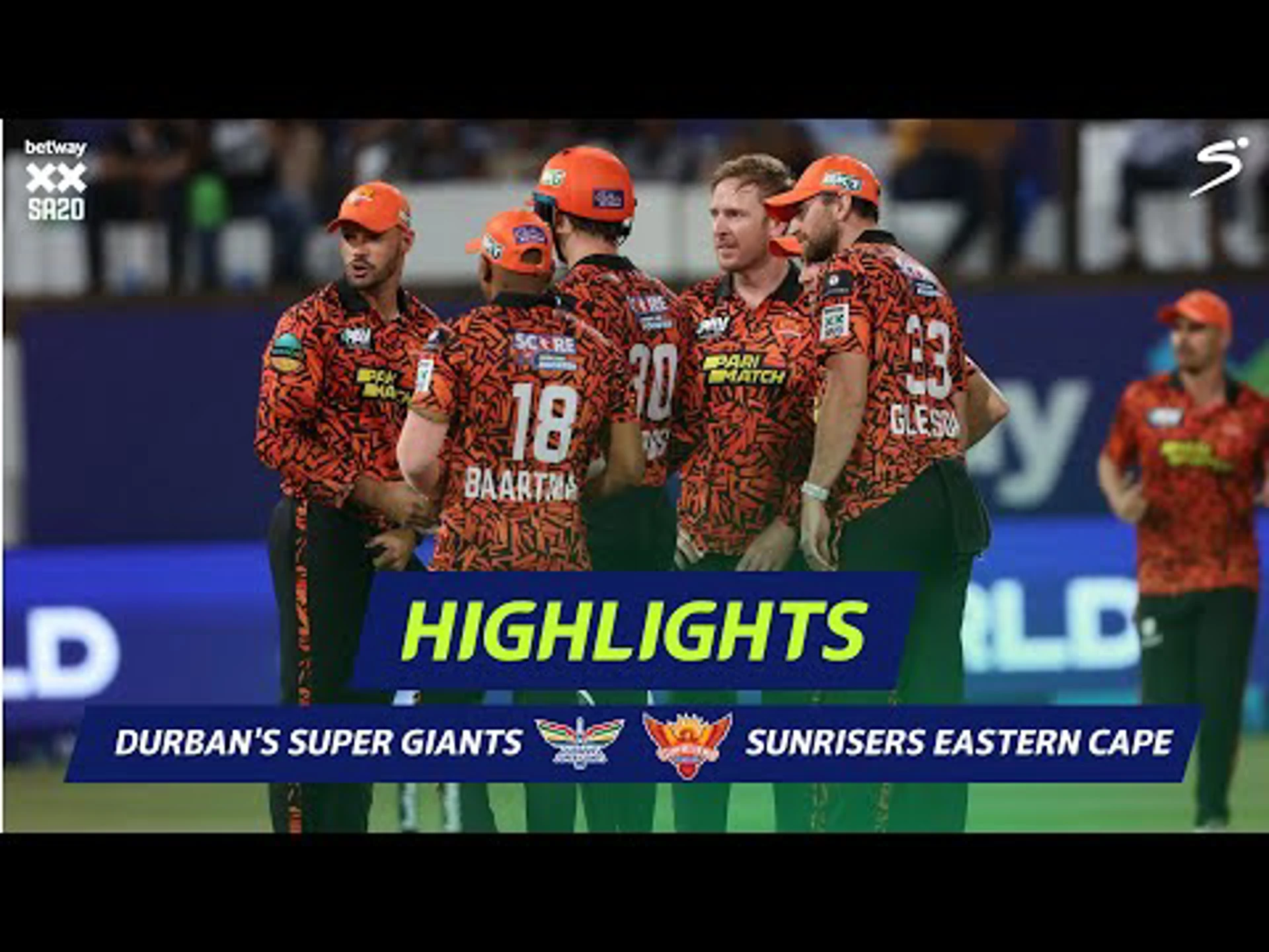 Durban's Super Giants v Sunrisers Eastern Cape | Short Highlights | Betway SA20