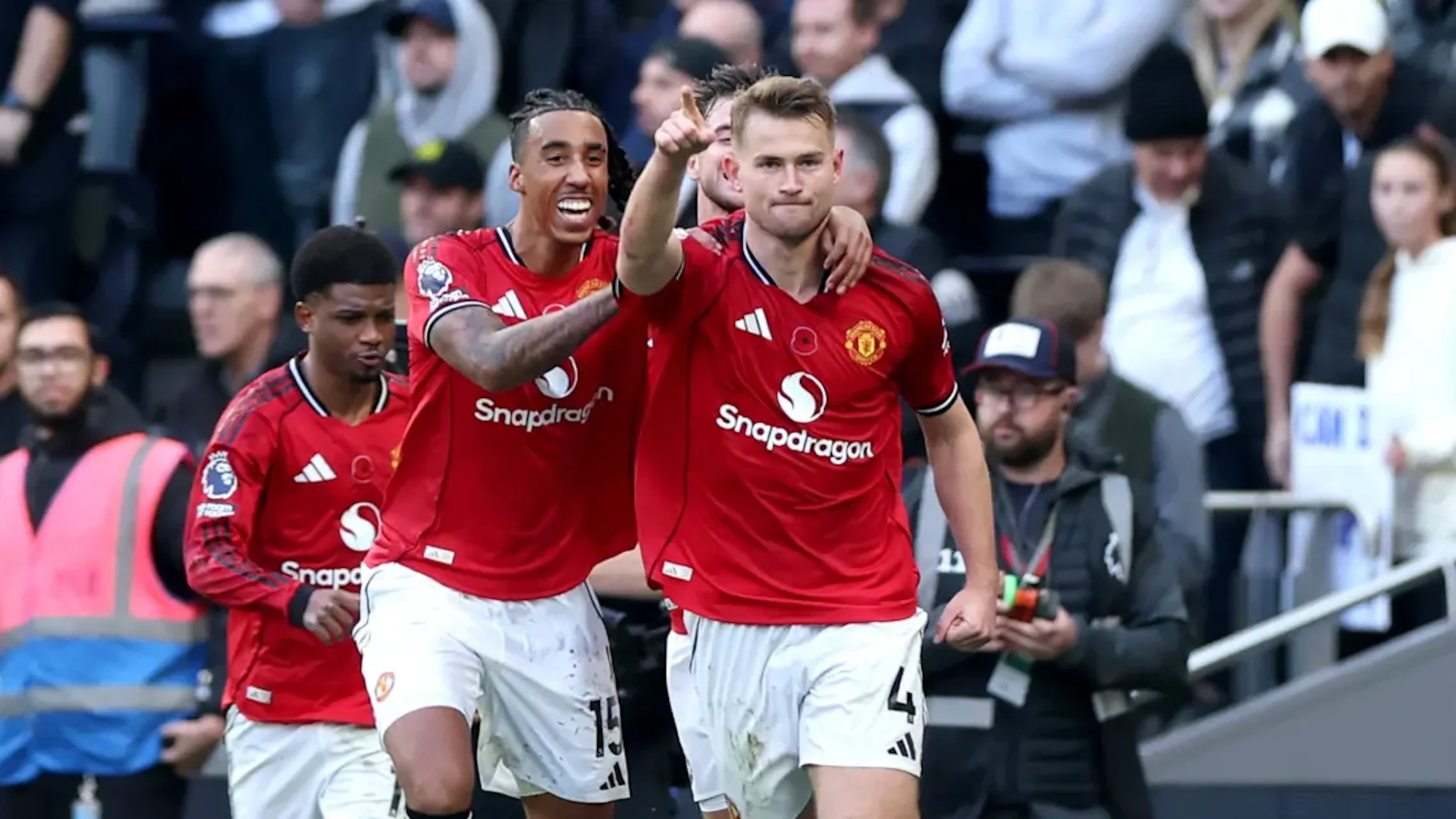 LATE DRAMA: De Ligt's last-gasp equaliser earns Man United draw at Spurs