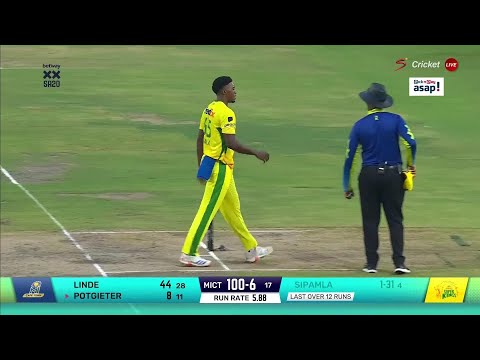 George Linde 48* runs | Joburg Super Kings v MI Cape Town | Betway SA20