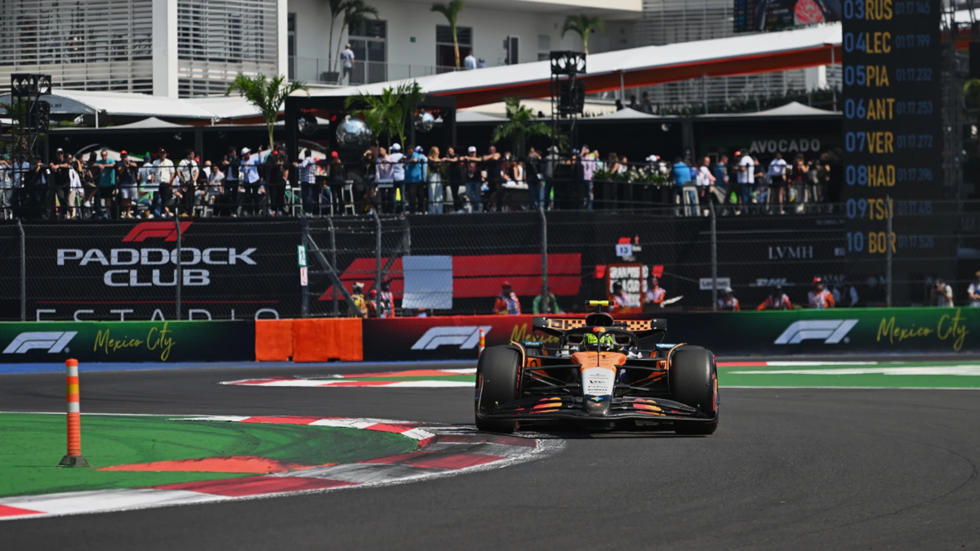 Norris tops Mexico final practice ahead of Hamilton