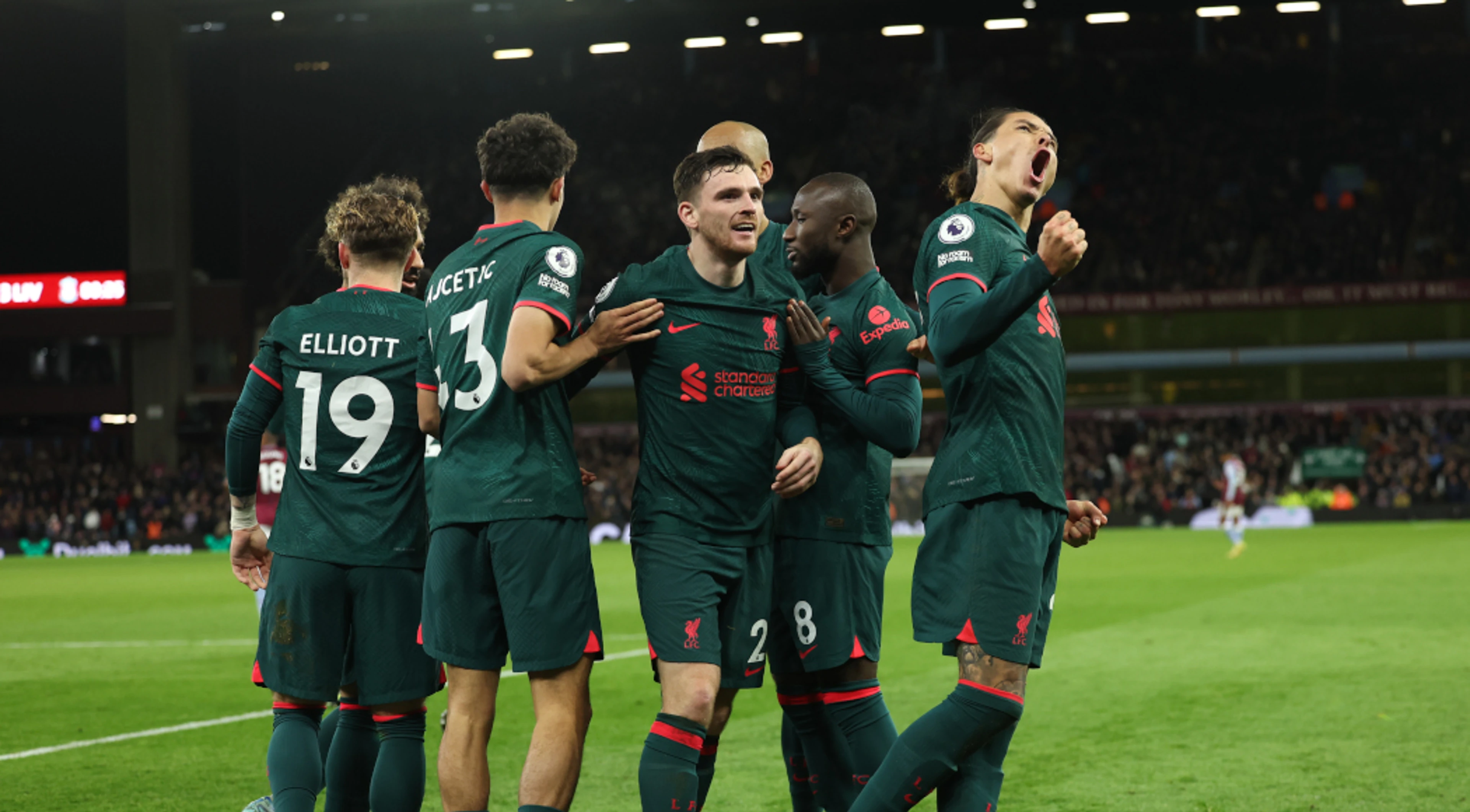 Liverpool beat Aston Villa to go sixth