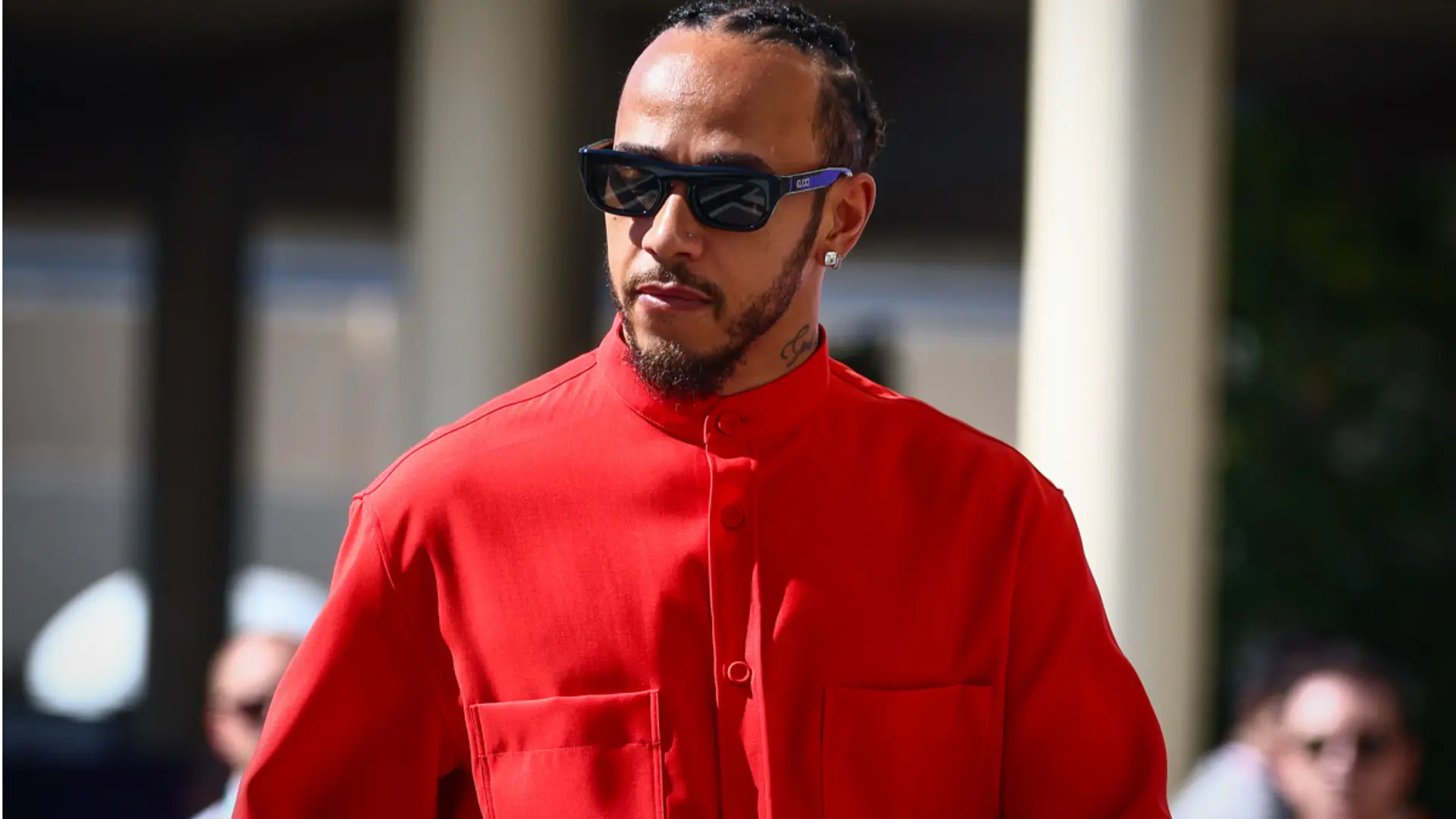 Hamilton given formal warning as difficult Ferrari start continues