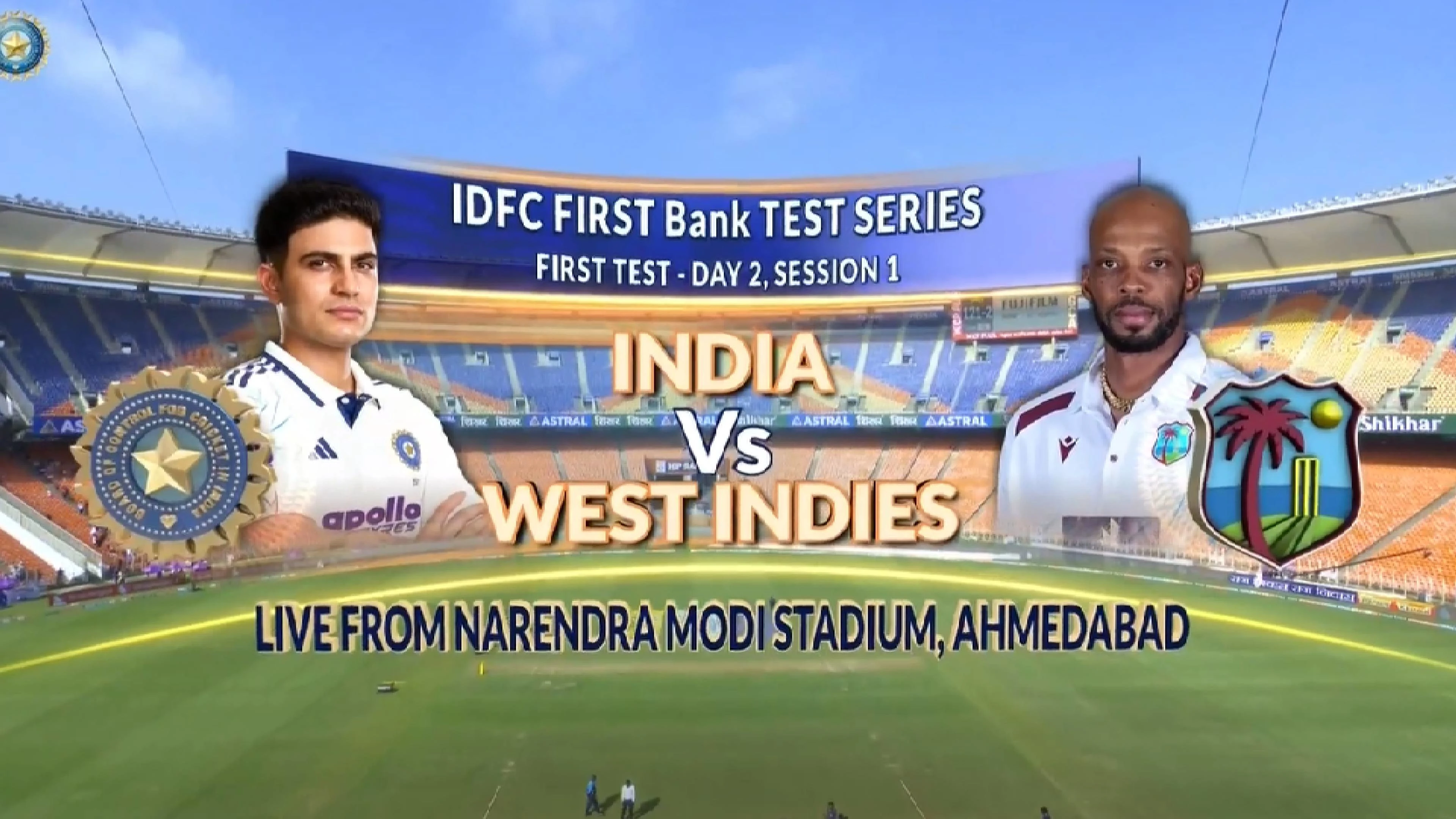 India v West Indies | Match Highlights | 1st Test Day 2