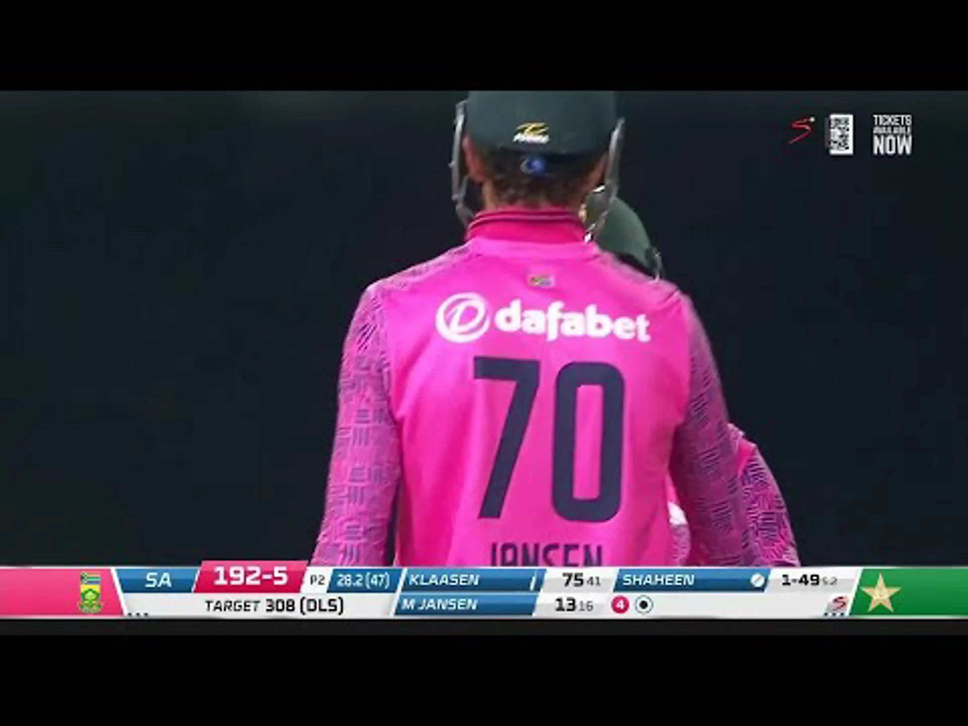 Heinrich Klaasen 81 runs | South Africa v Pakistan | 3rd ODI