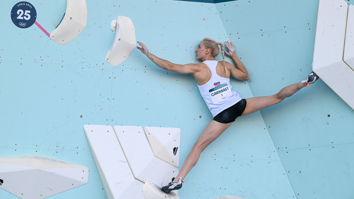 Defending champion Garnbret easily tops boulder semifinals