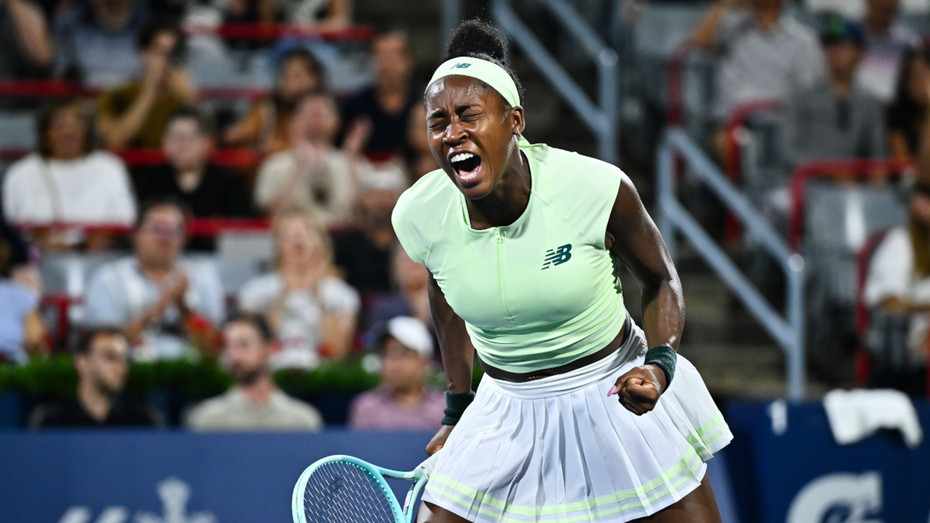 Top seed Gauff outlasts Collins to advance at Montreal