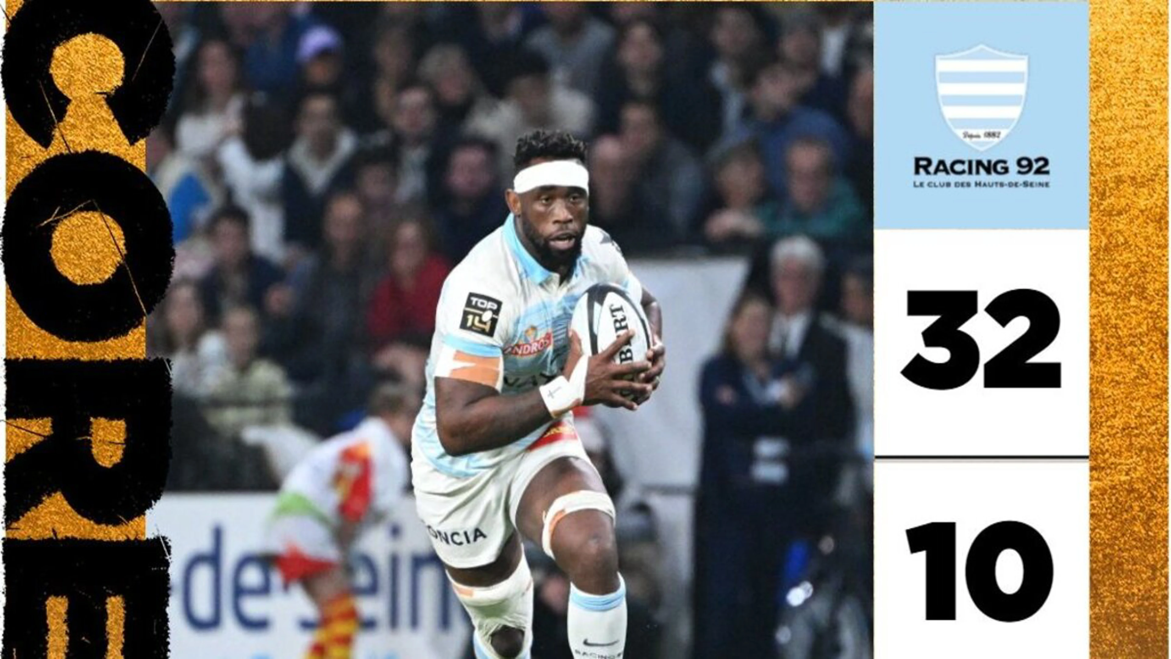 Springbok skipper Kolisi helps Racing to Top 14 summit on debut