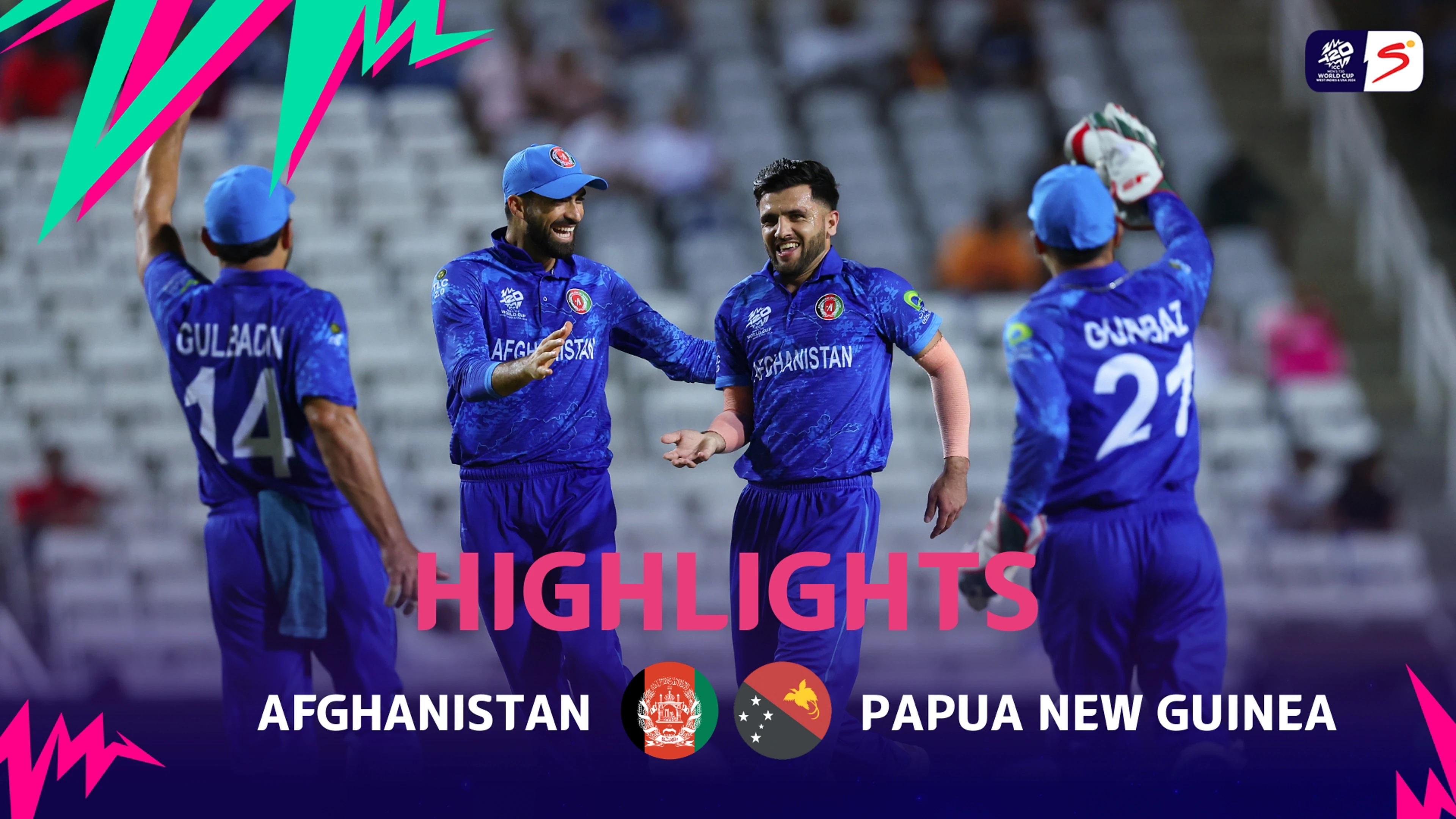 Afghanistan v Papua New Guinea | Match Highlights | ICC T20 World Cup Group C