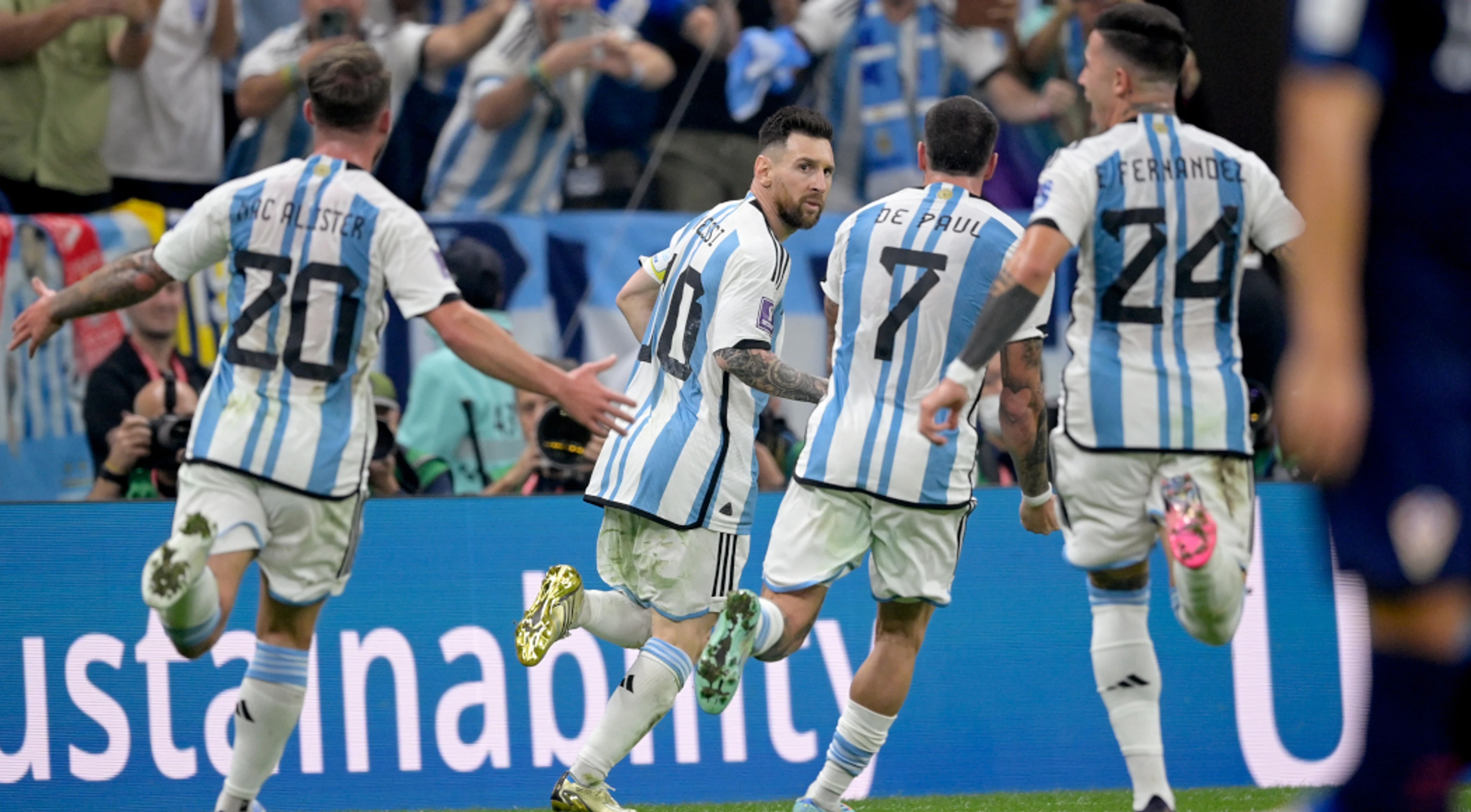 Messi and Alvarez fire Argentina past Croatia into World Cup final