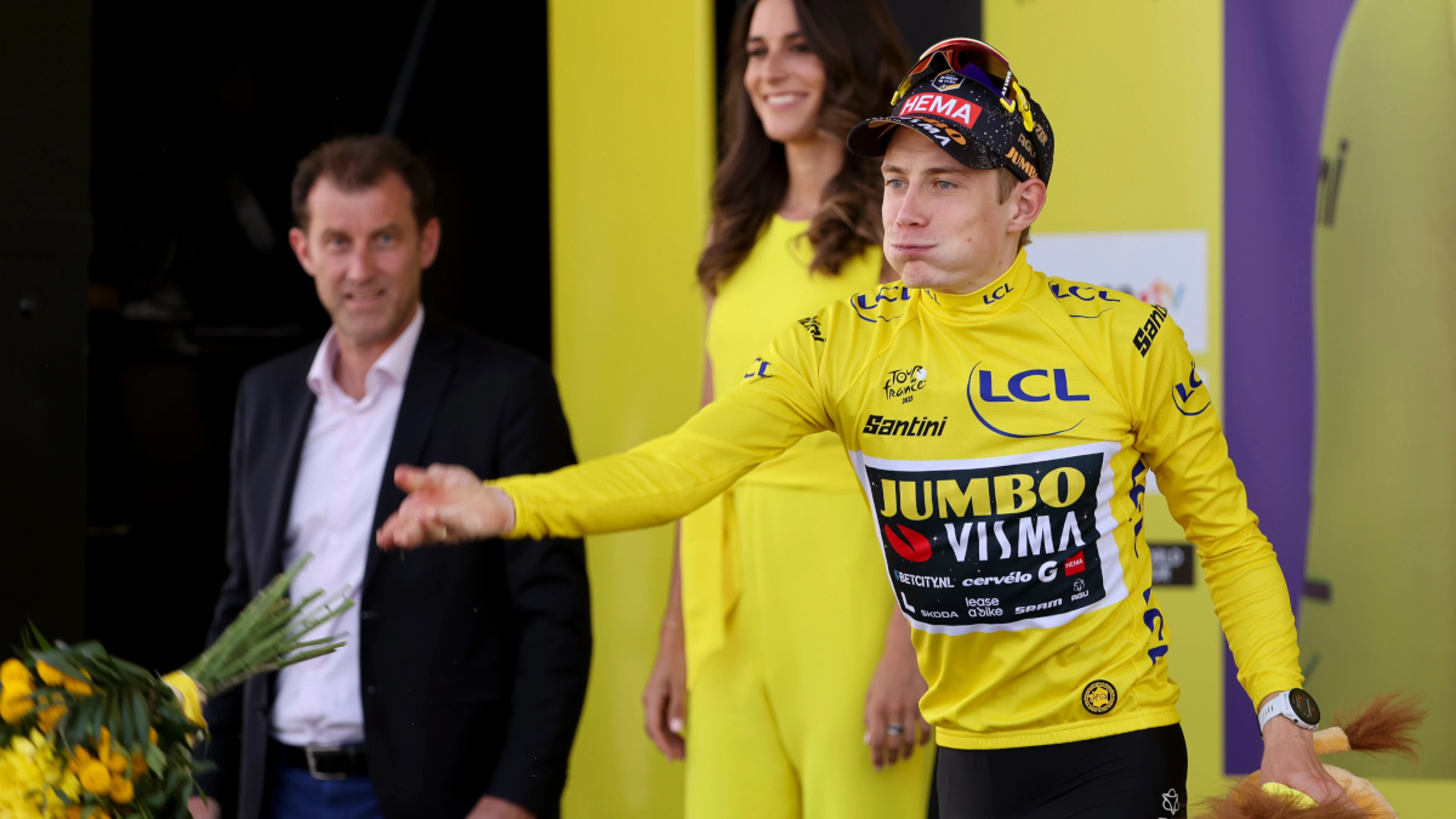 Tour de France winner Vingegaard given hero's welcome in Copenhagen